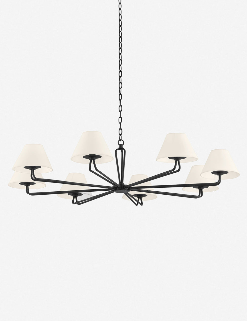 Hayden Chandelier - Black / 8 Light