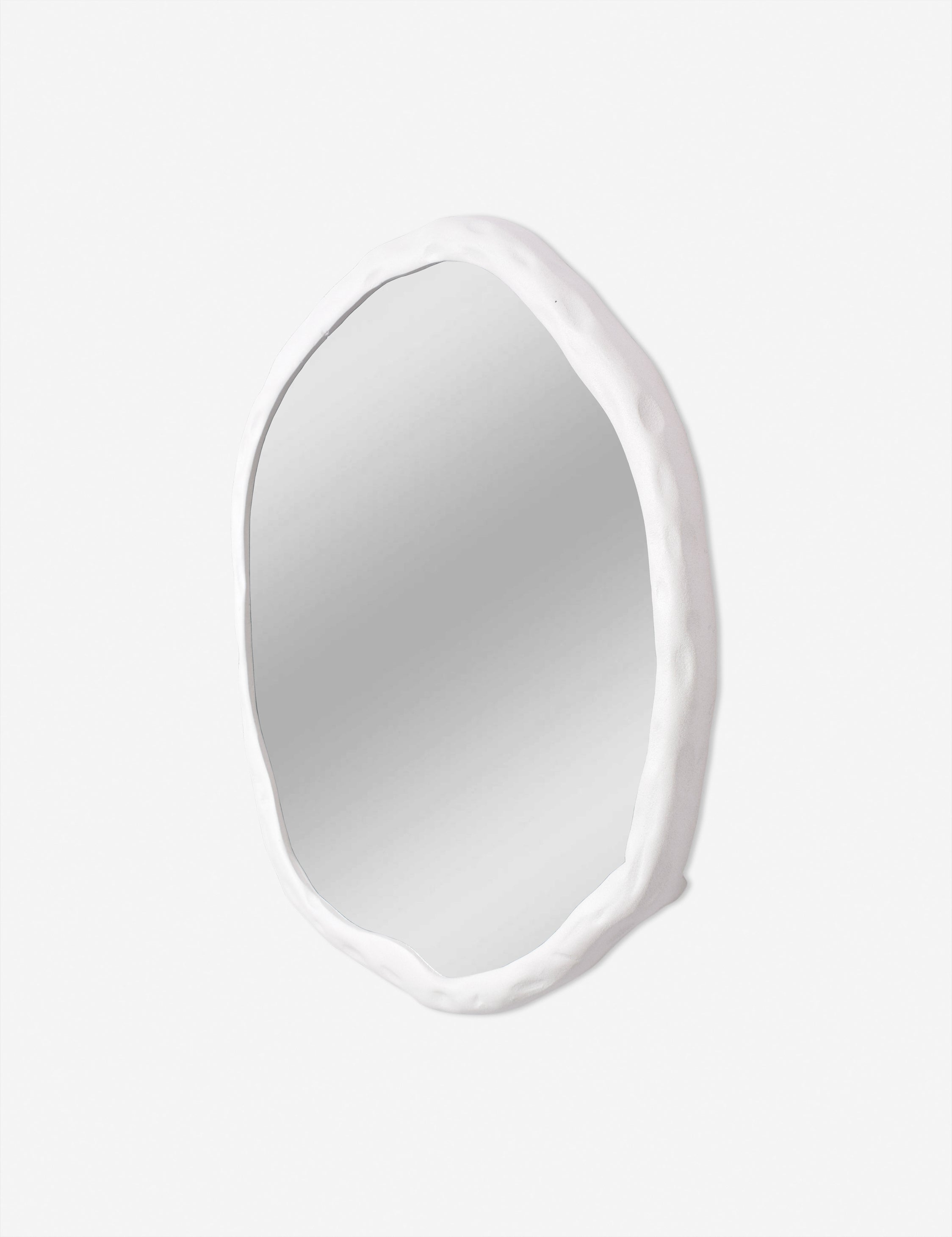 Rogelio Round Mirror - White / Large