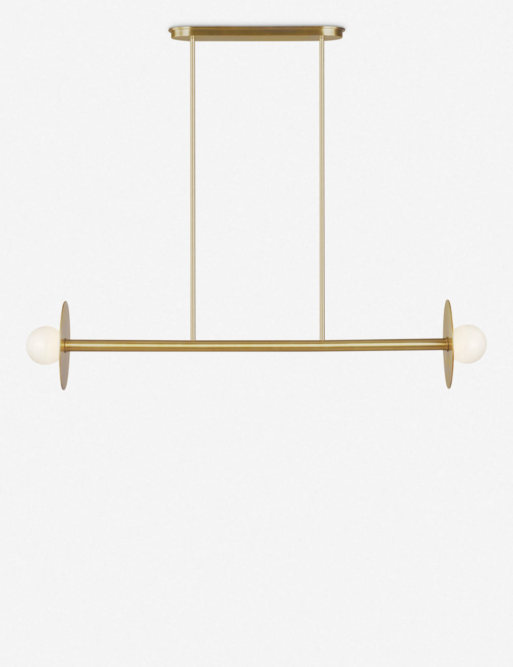 Nodes Medium Linear Chandelier by Kelly Wearstler - Burnished Brass