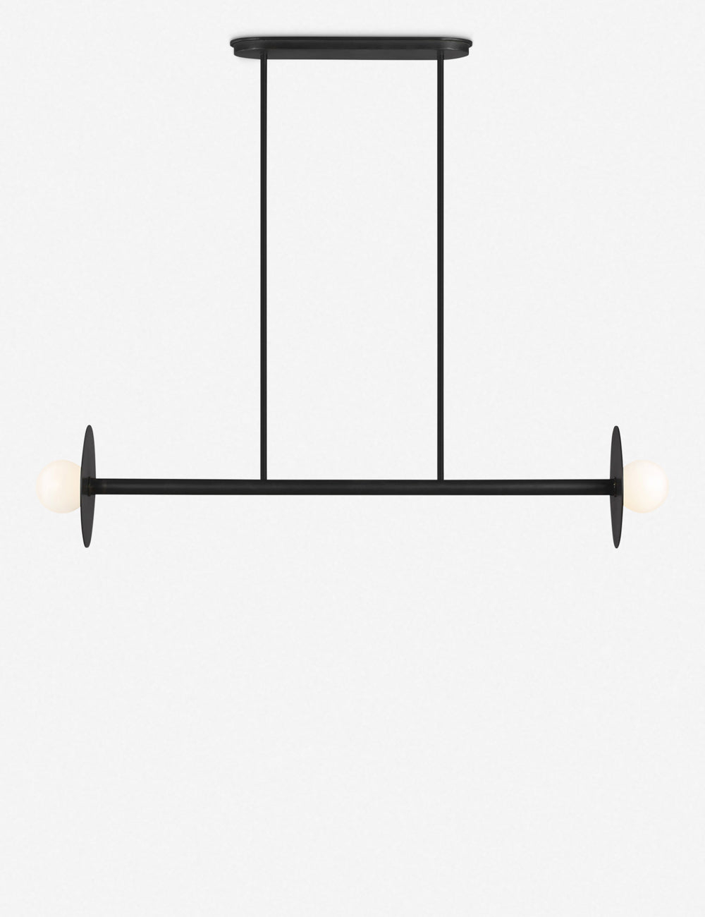 Nodes Medium Linear Chandelier by Kelly Wearstler - Black