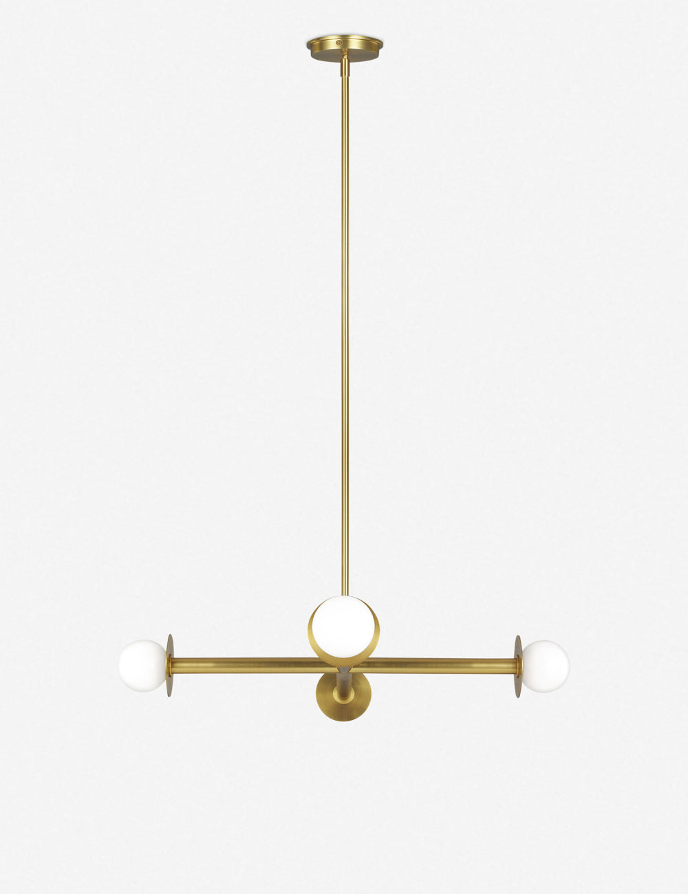 Nodes Wide Chandelier by Kelly Wearstler - Burnished Brass