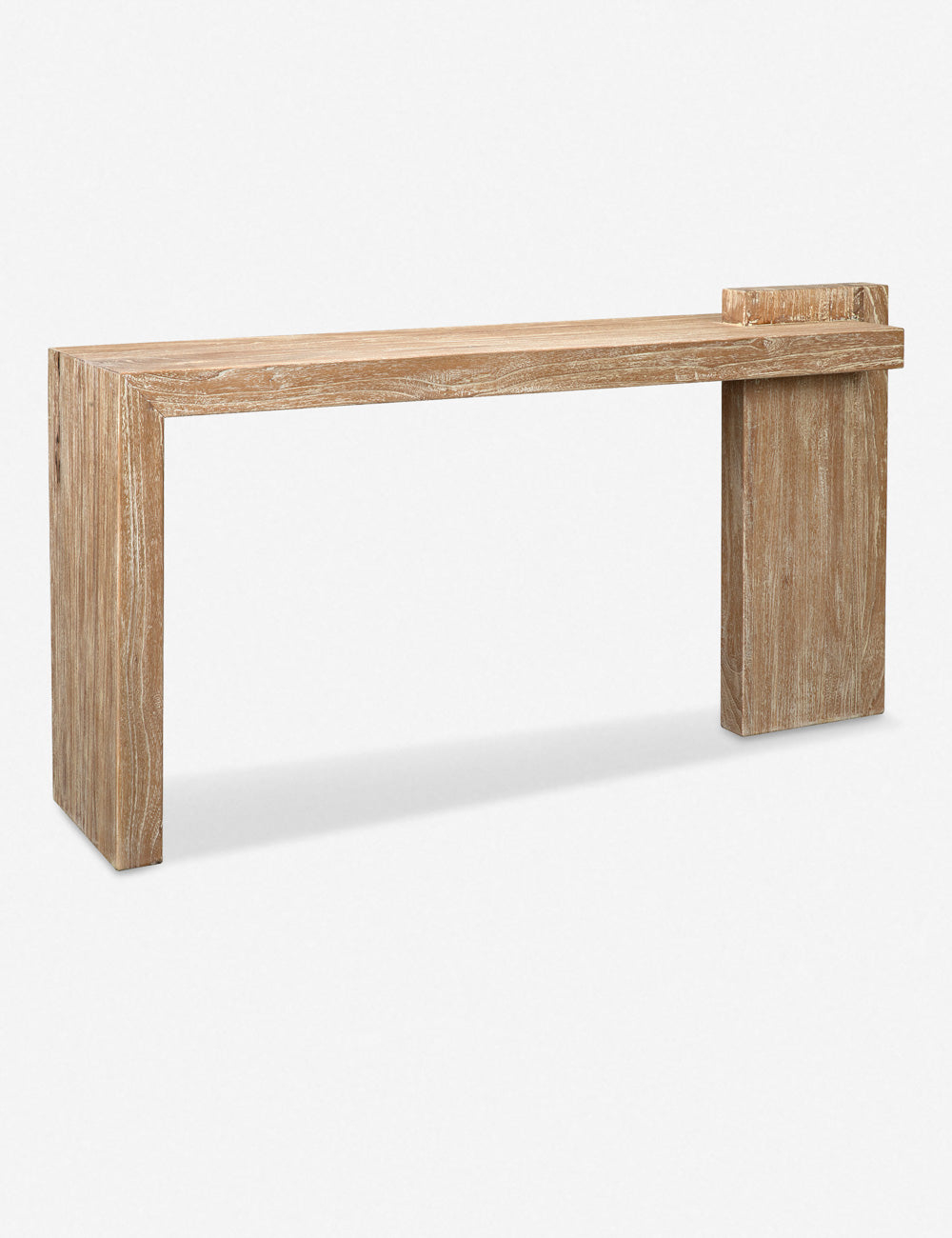 Distressed Mindi 62" Rustic Metal and Wood Console Table