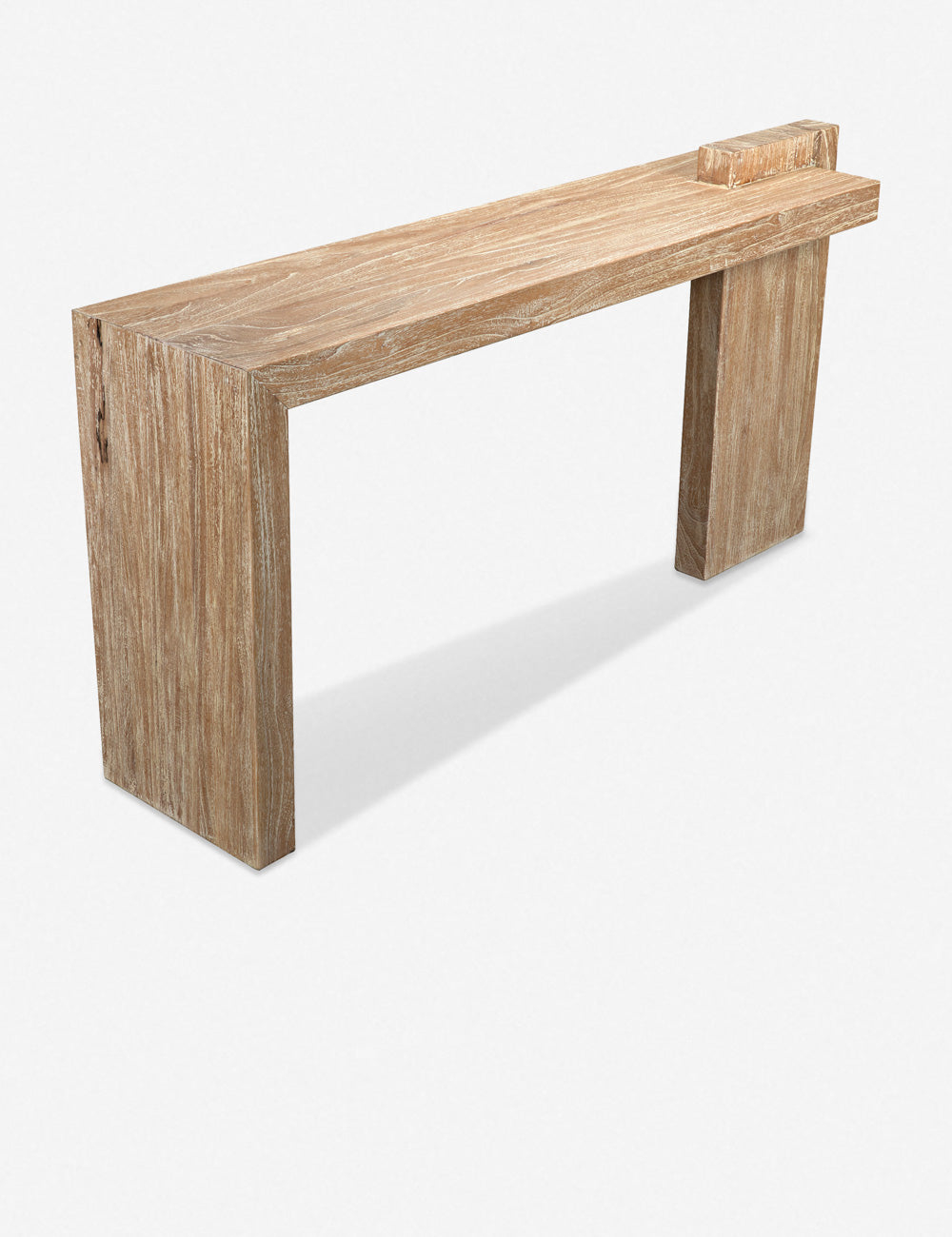 Distressed Mindi 62" Rustic Metal and Wood Console Table