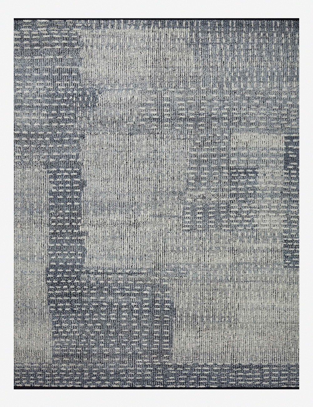 Gwyneth Hand-Knotted Wool Rug by Amber Lewis x Loloi - Denim and Sky / 6' x 9'