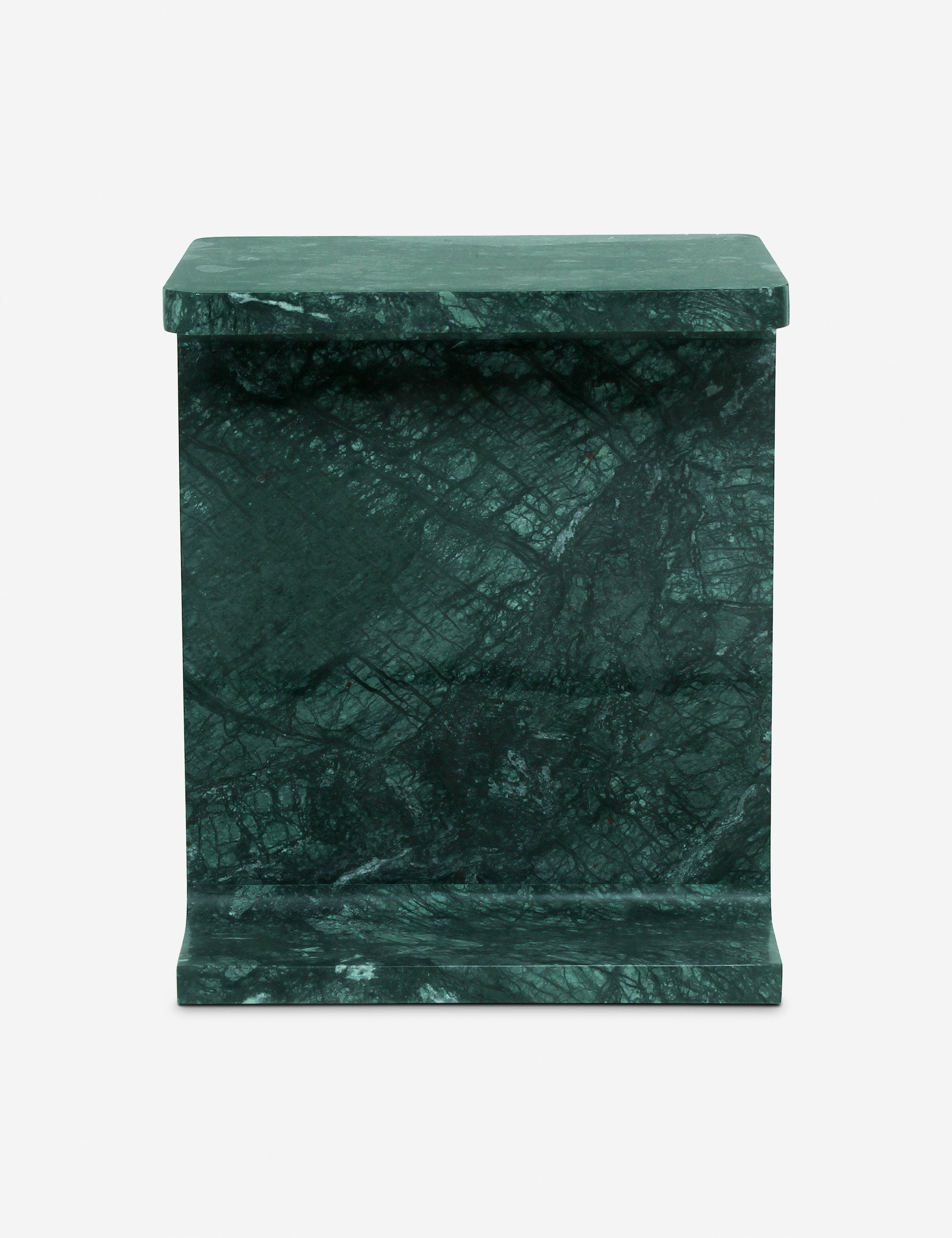 Acadia Side Table - Green Marble