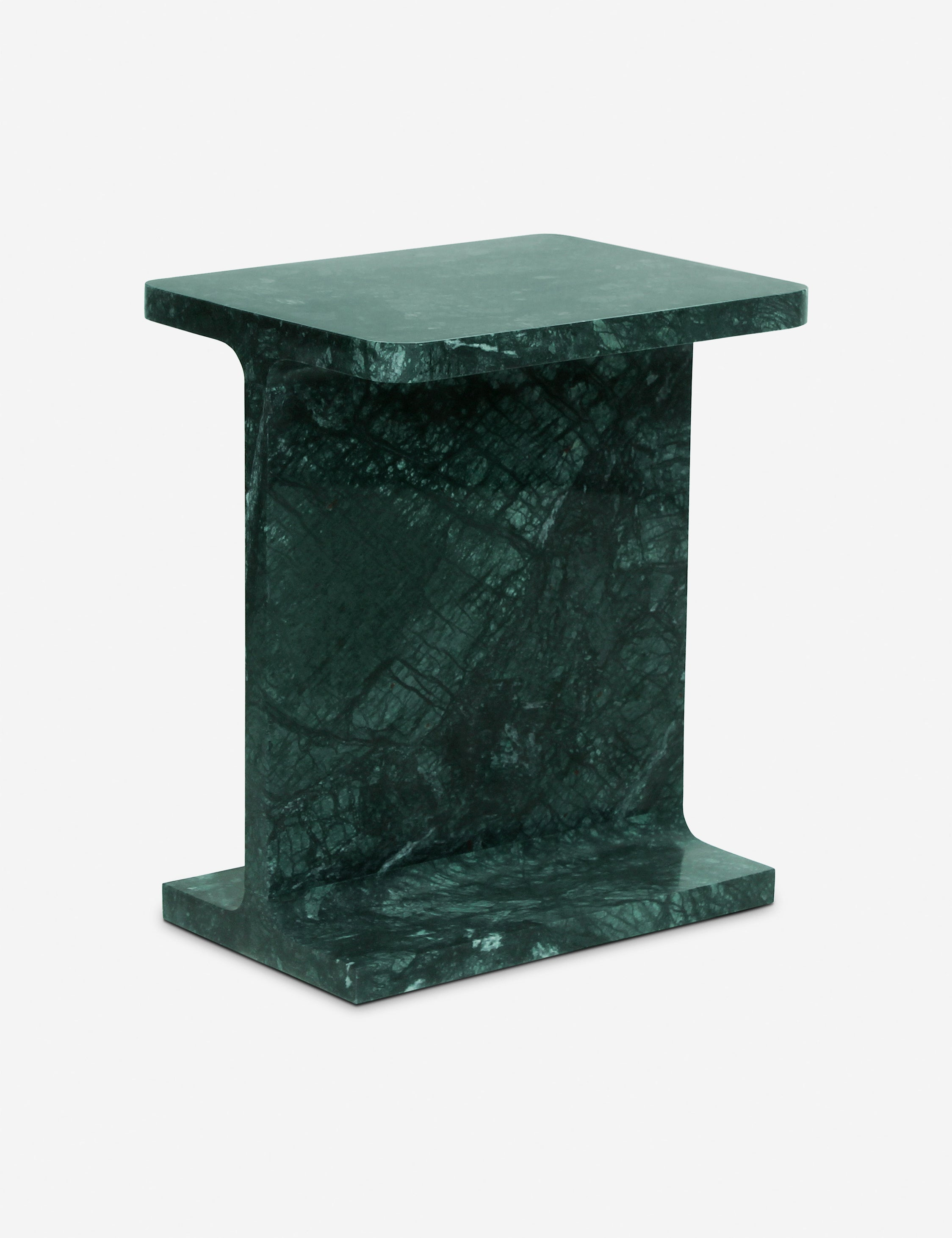 Acadia Side Table - Green Marble