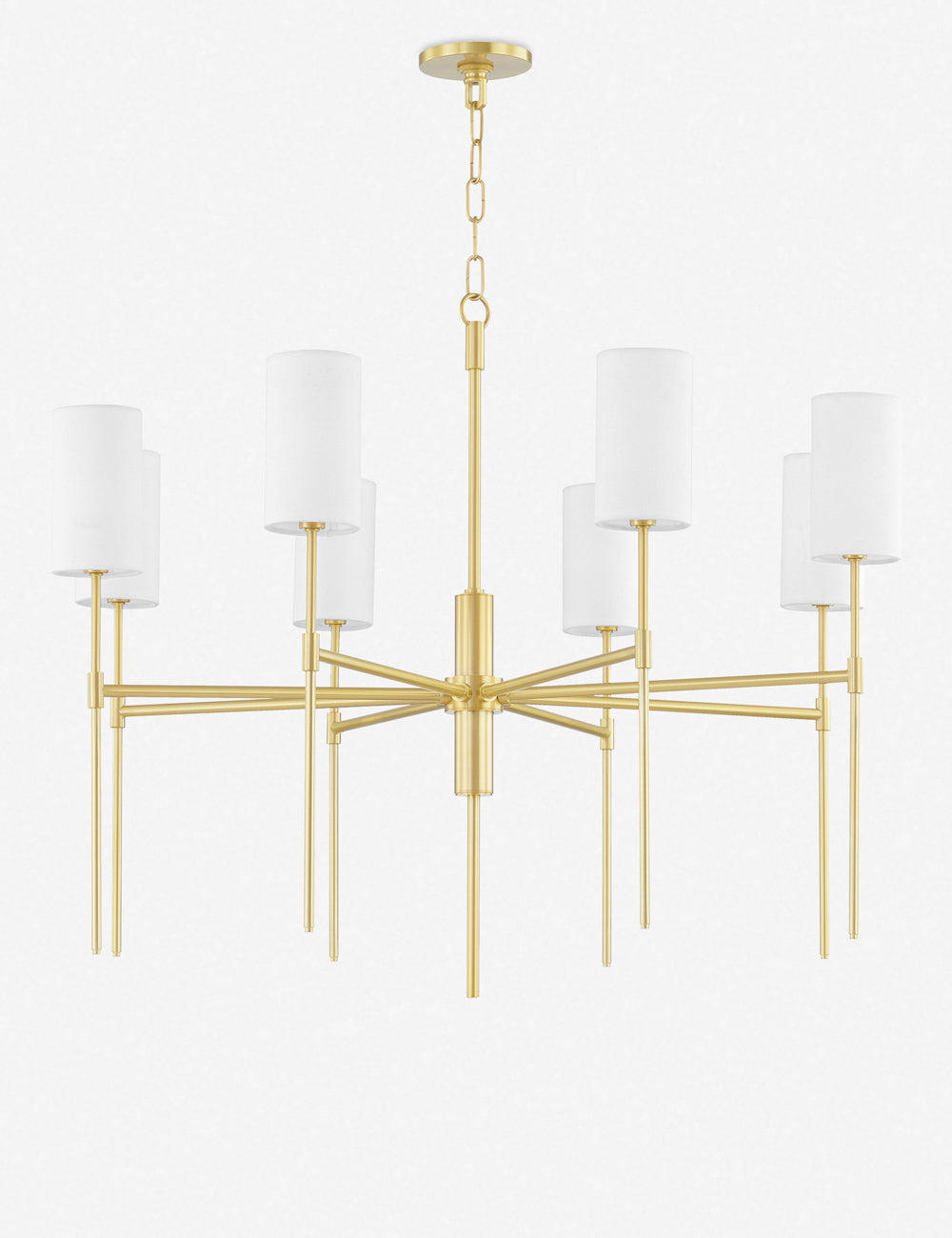 Jensine Chandelier - Antique Brass / 8 Light