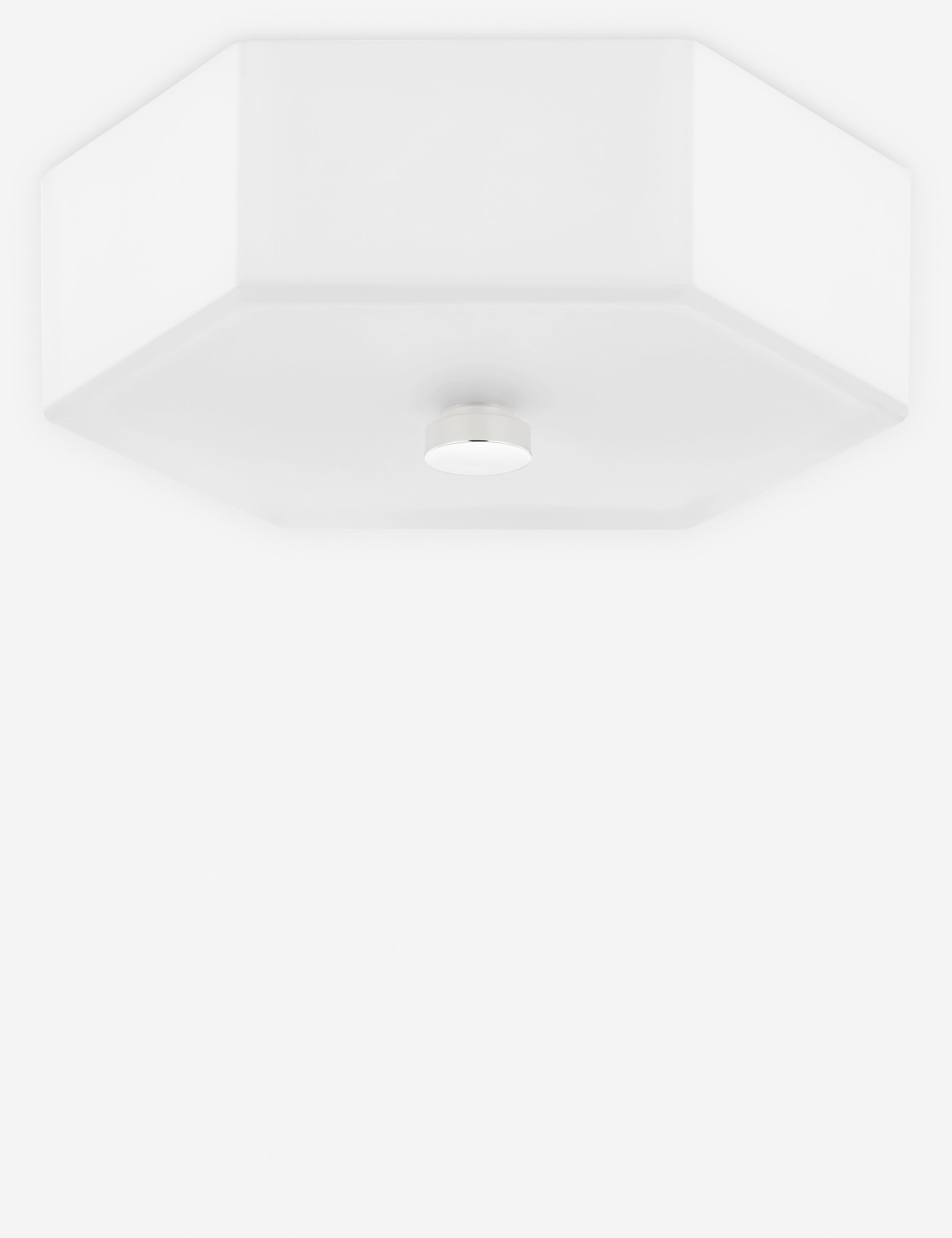 Hettie Flush Mount - White / 11"Dia
