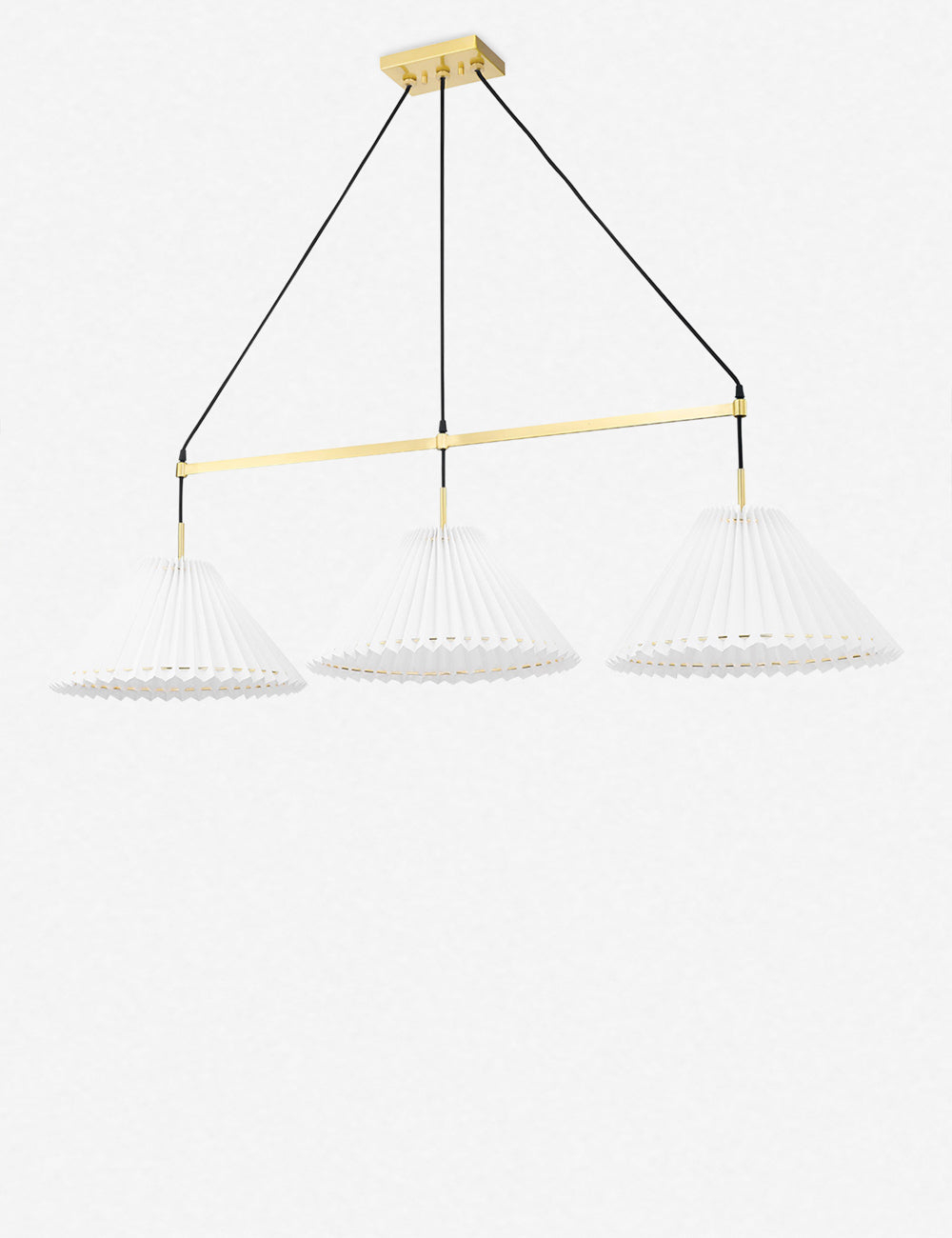 Cosette Linear Pendant Light - 3 Light / Antique Brass