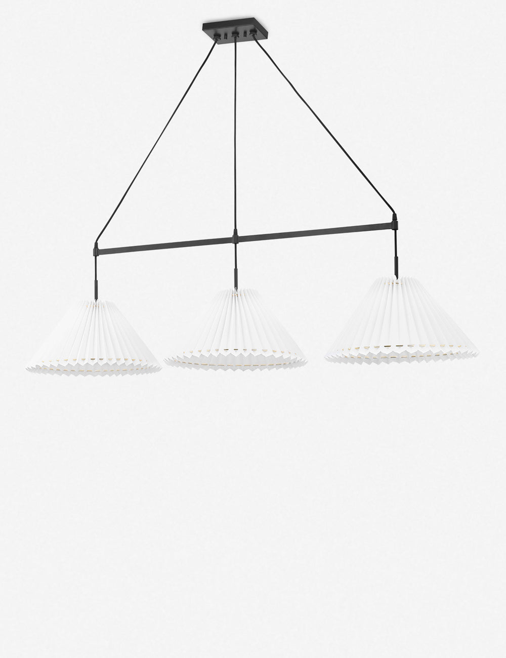 Cosette Linear Pendant Light - 3 Light / Black