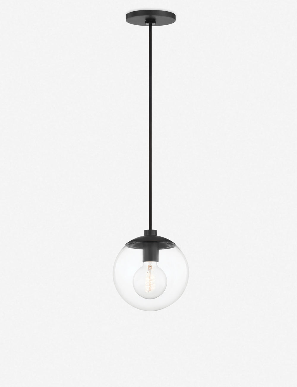 Lia Pendant Light - Clear / 1 Light / Bronze