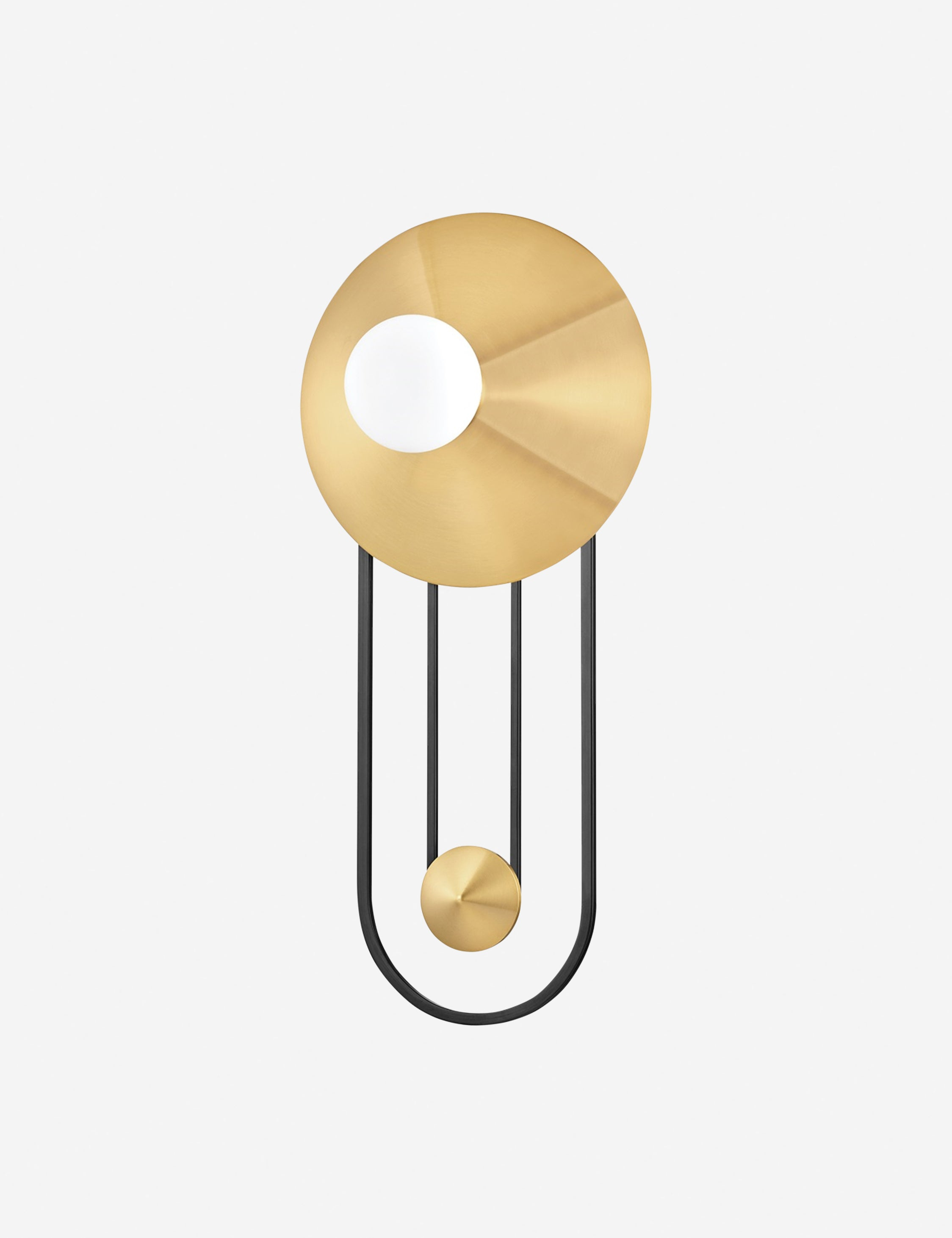 Calla Sconce - Brass and Black