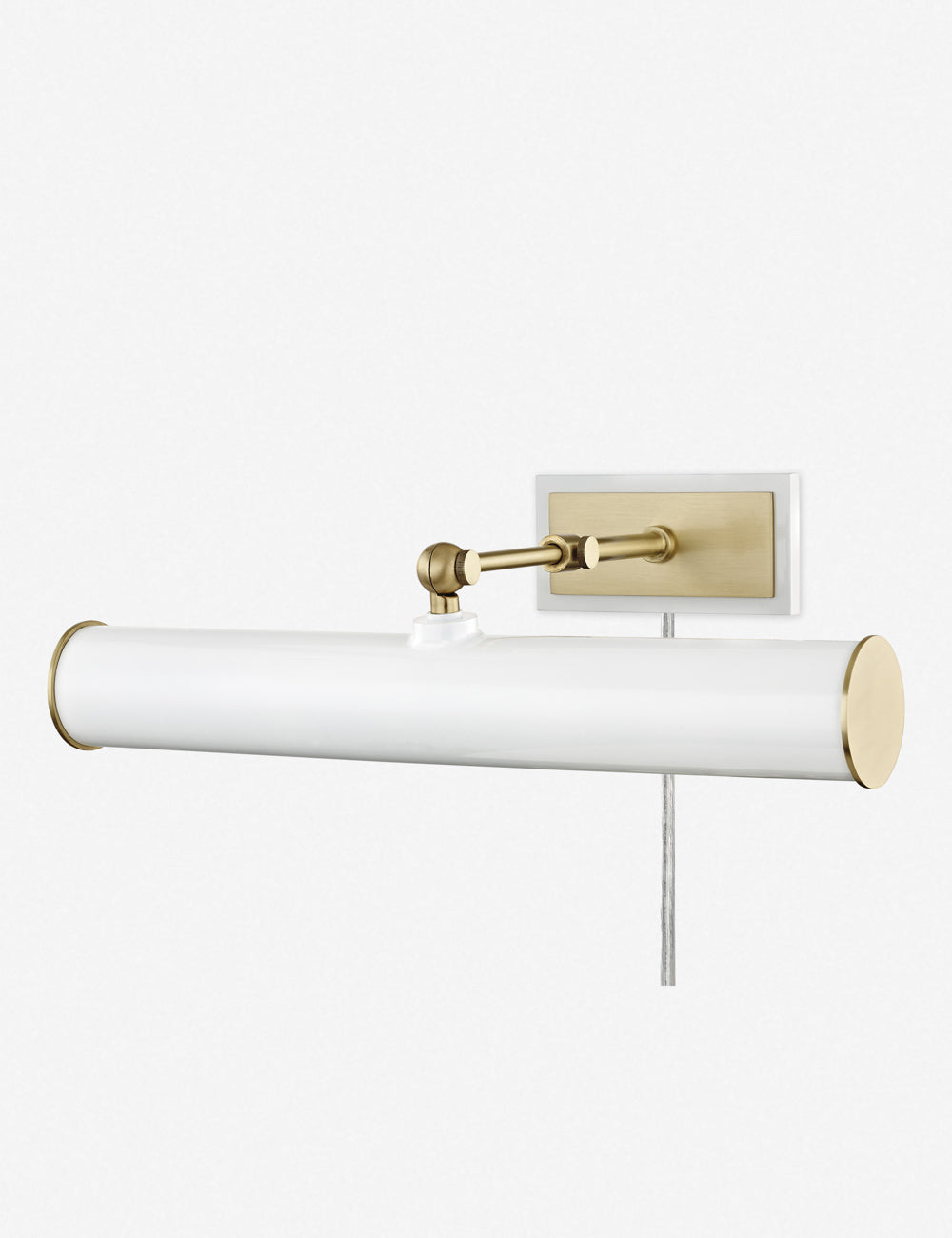 Acosta Picture Light - White and Antique Brass / 2 Light