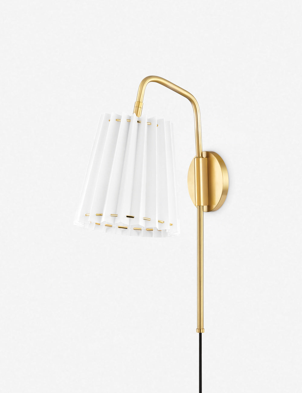 Cosette Plug-In Sconce - Antique Brass / 1 Light
