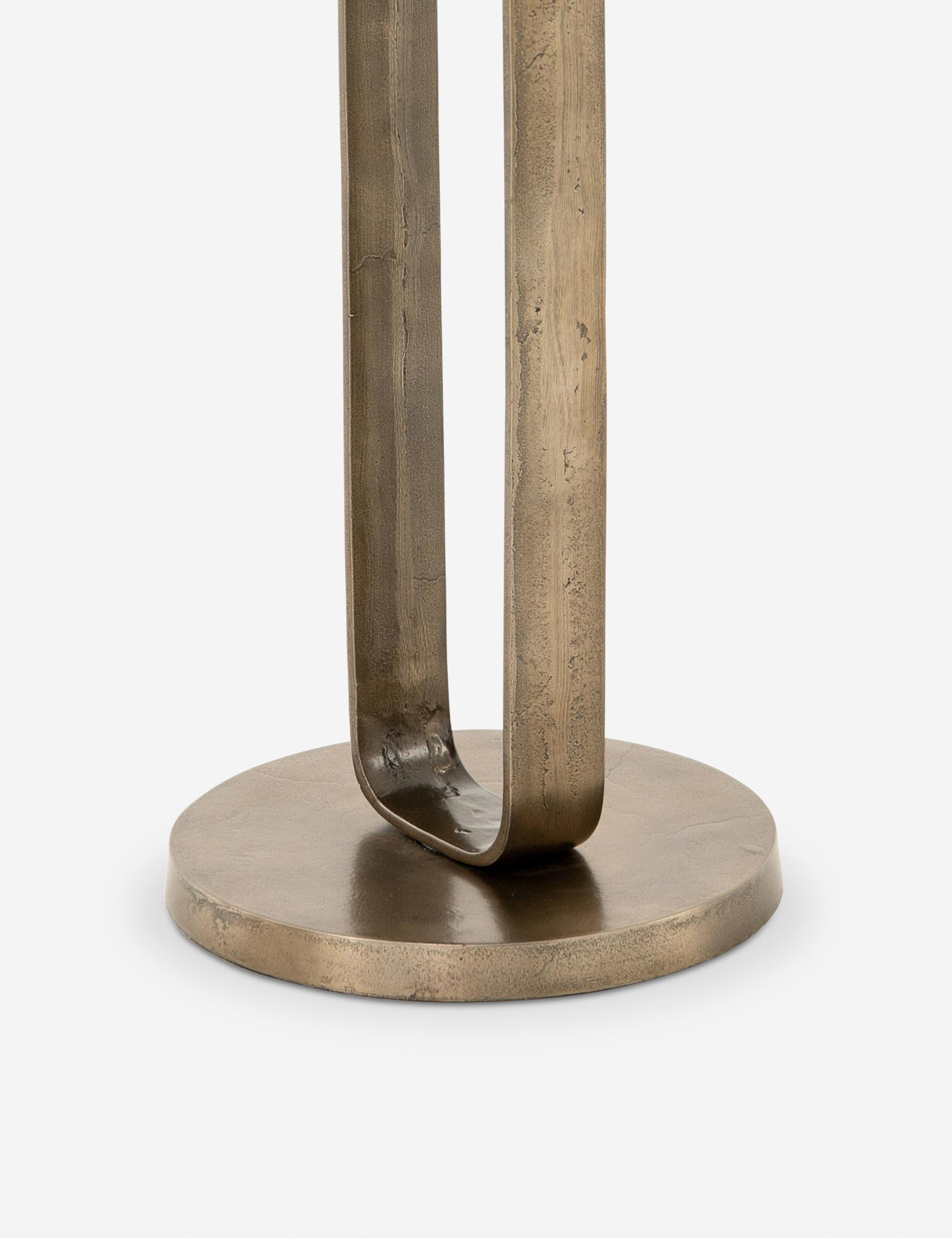 Alethea Indoor / Outdoor Side Table - Aged Bronze