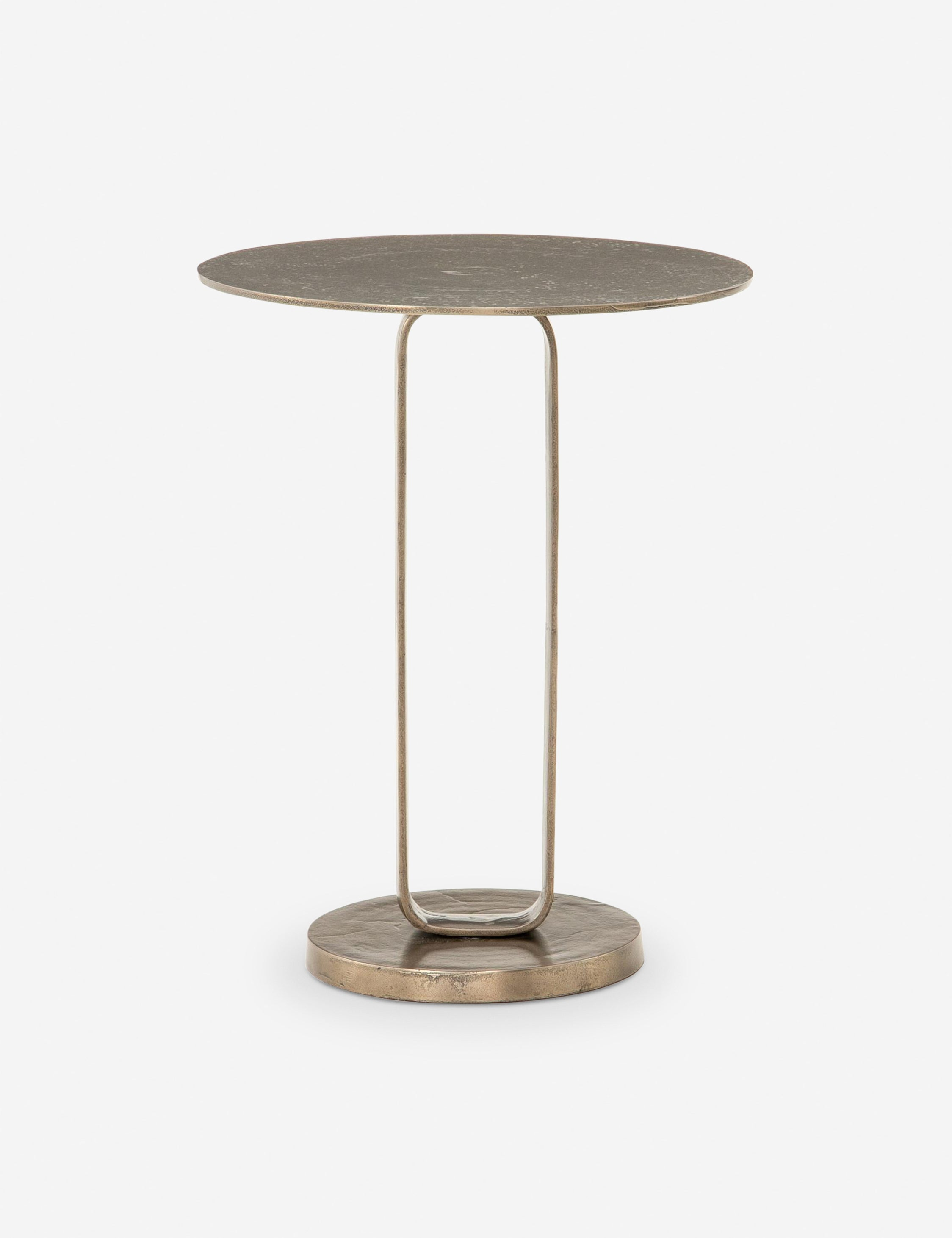 Alethea Indoor / Outdoor Side Table - Aged Bronze