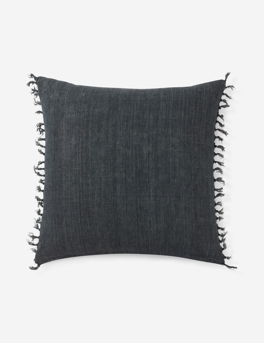 Roy Linen Pillow - Navy / 20" x 20" / Down
