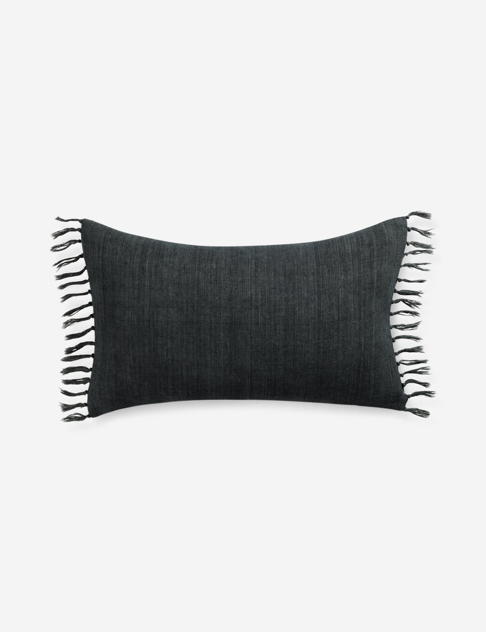 Roy Linen Pillow - Navy / 13" x 21" / Down
