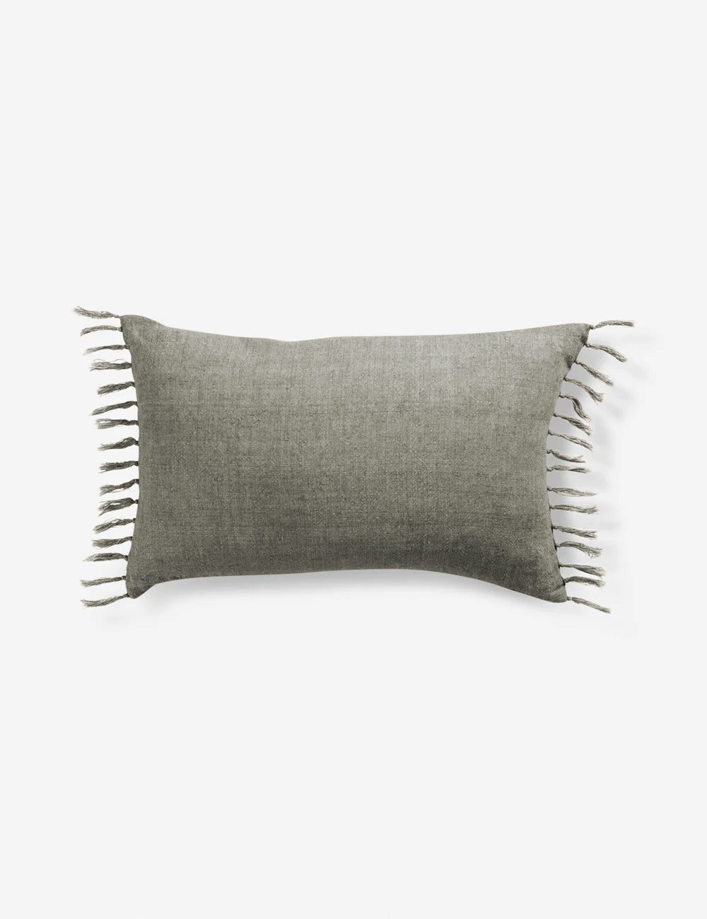 Roy Linen Pillow - Sage / 13" x 21" / Down