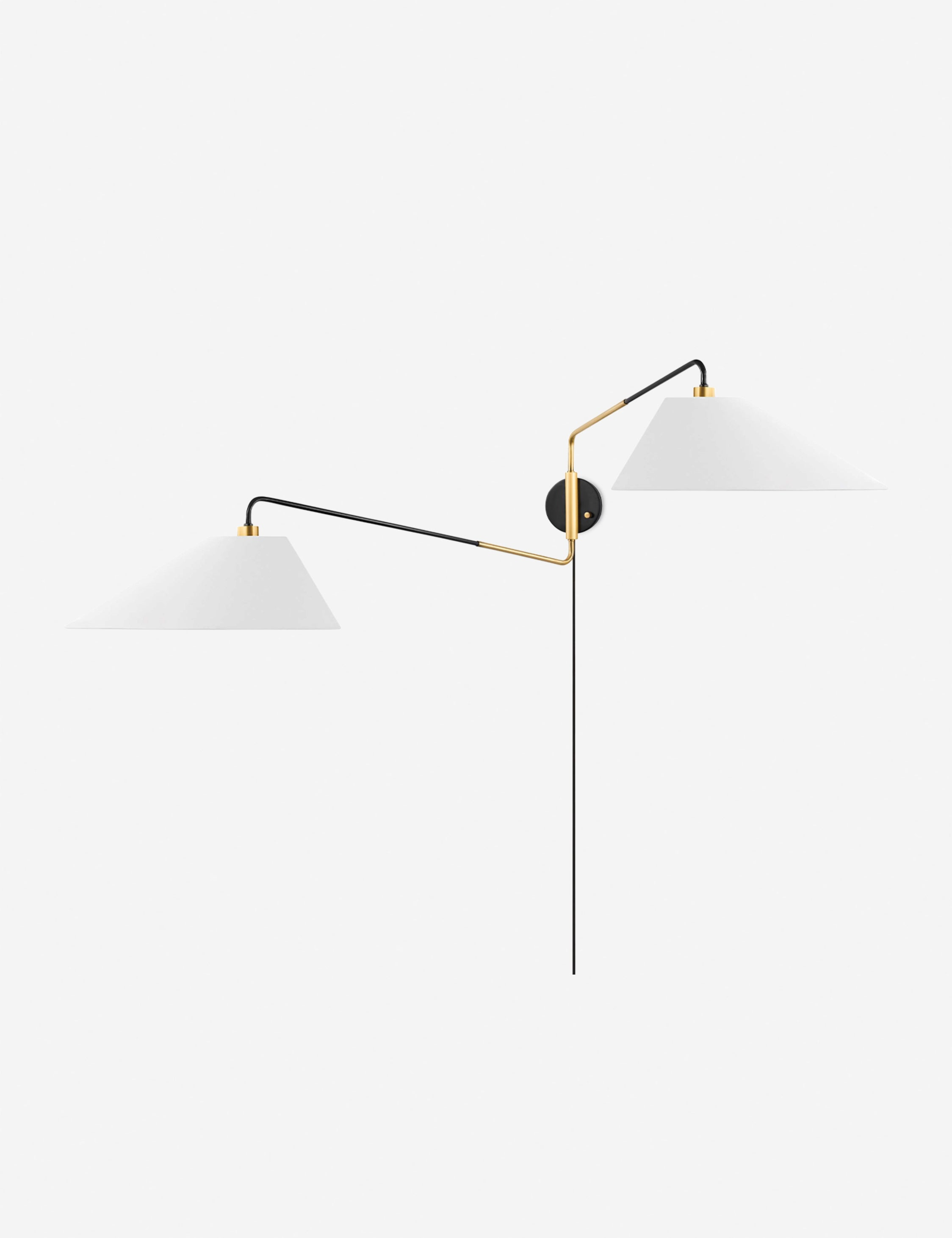 Tuen Plug-In Sconce - Brass and Bronze