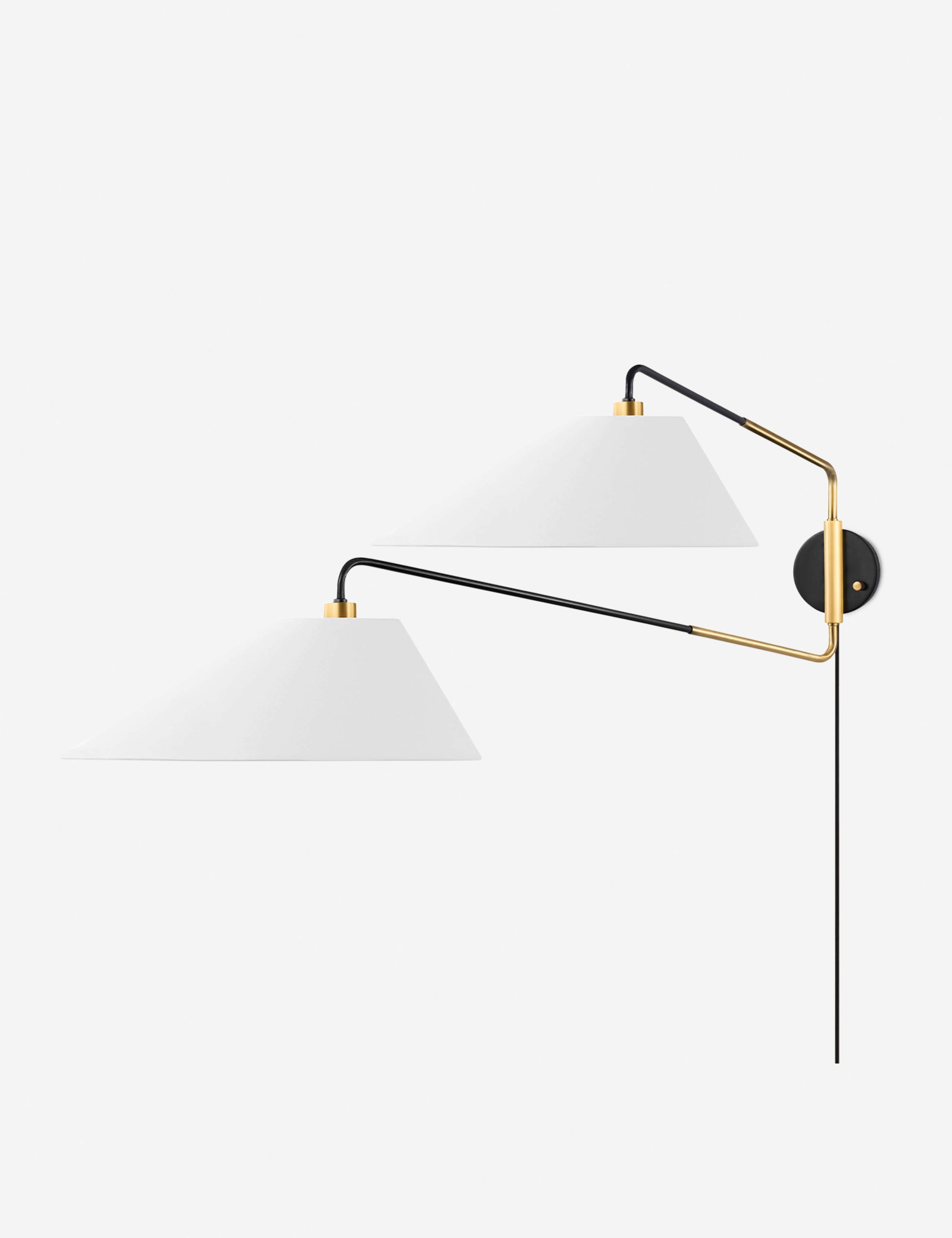 Tuen Plug-In Sconce - Brass and Bronze
