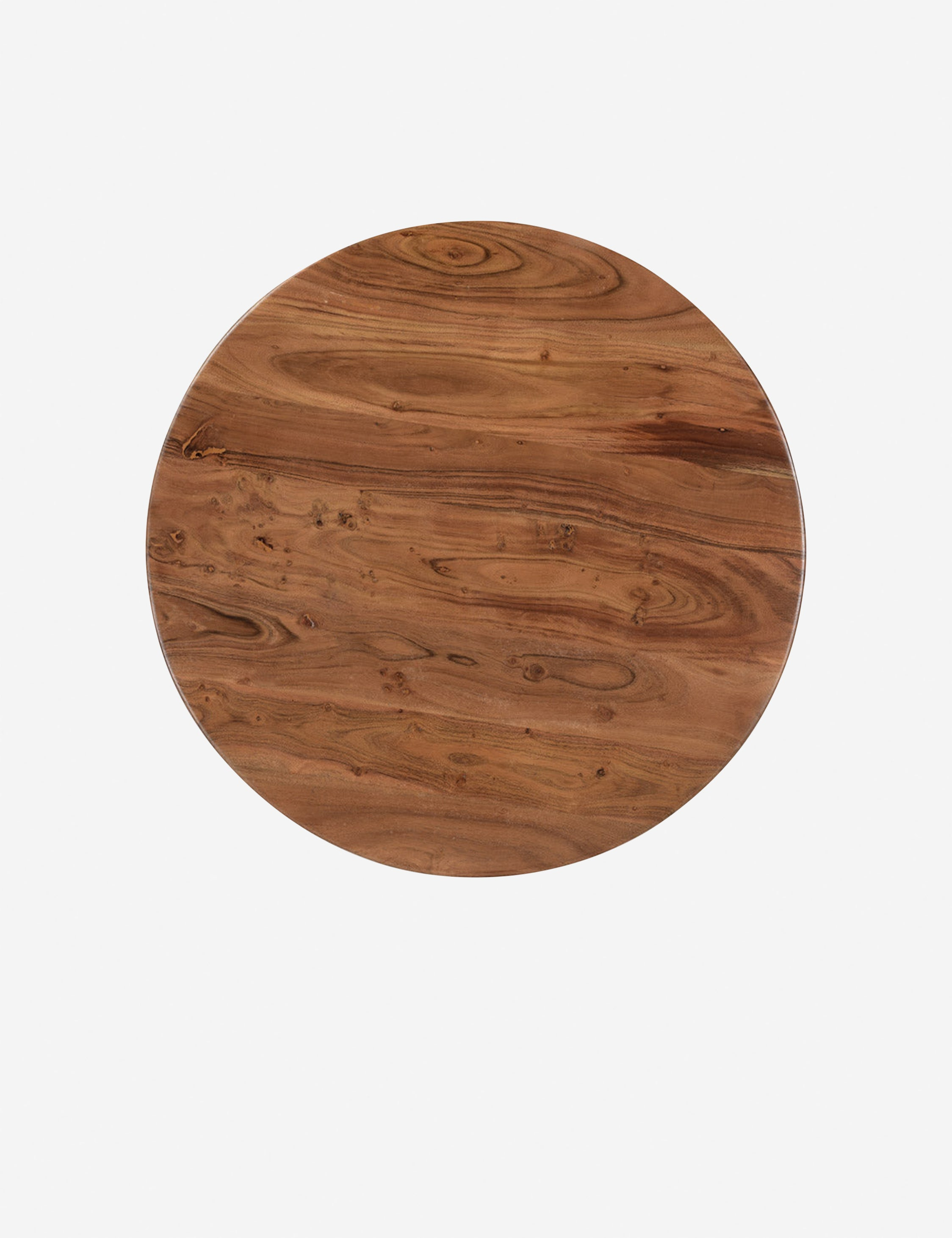 Dalton Round Coffee Table - Dark Acacia