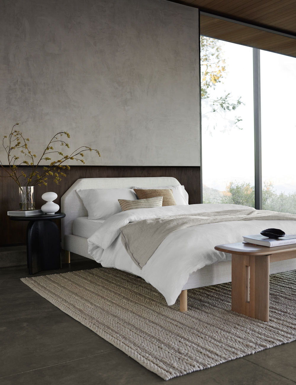 European Flax Linen Duvet Set by Cultiver - White / Queen