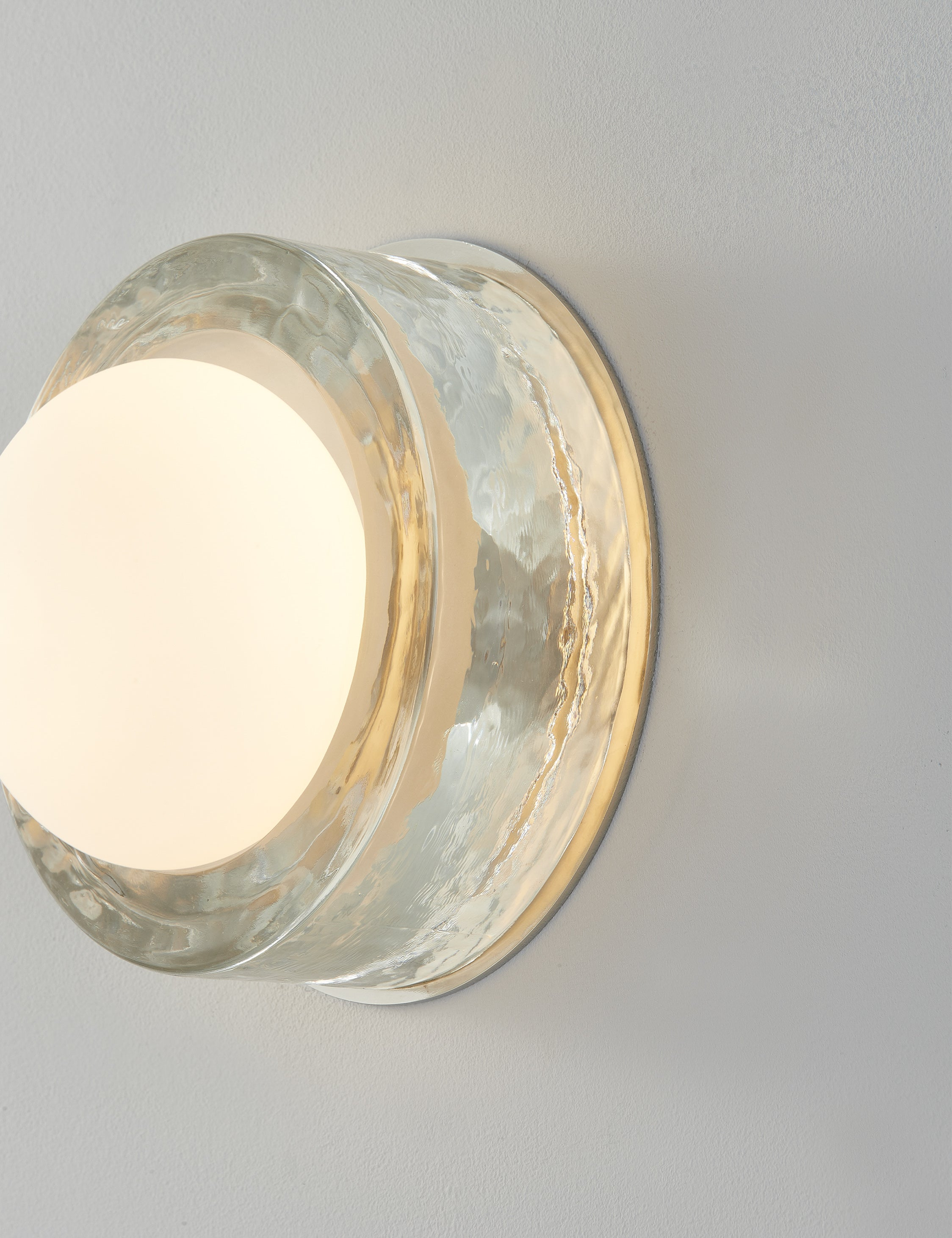 Ravi Round Sconce - Polished Nickel