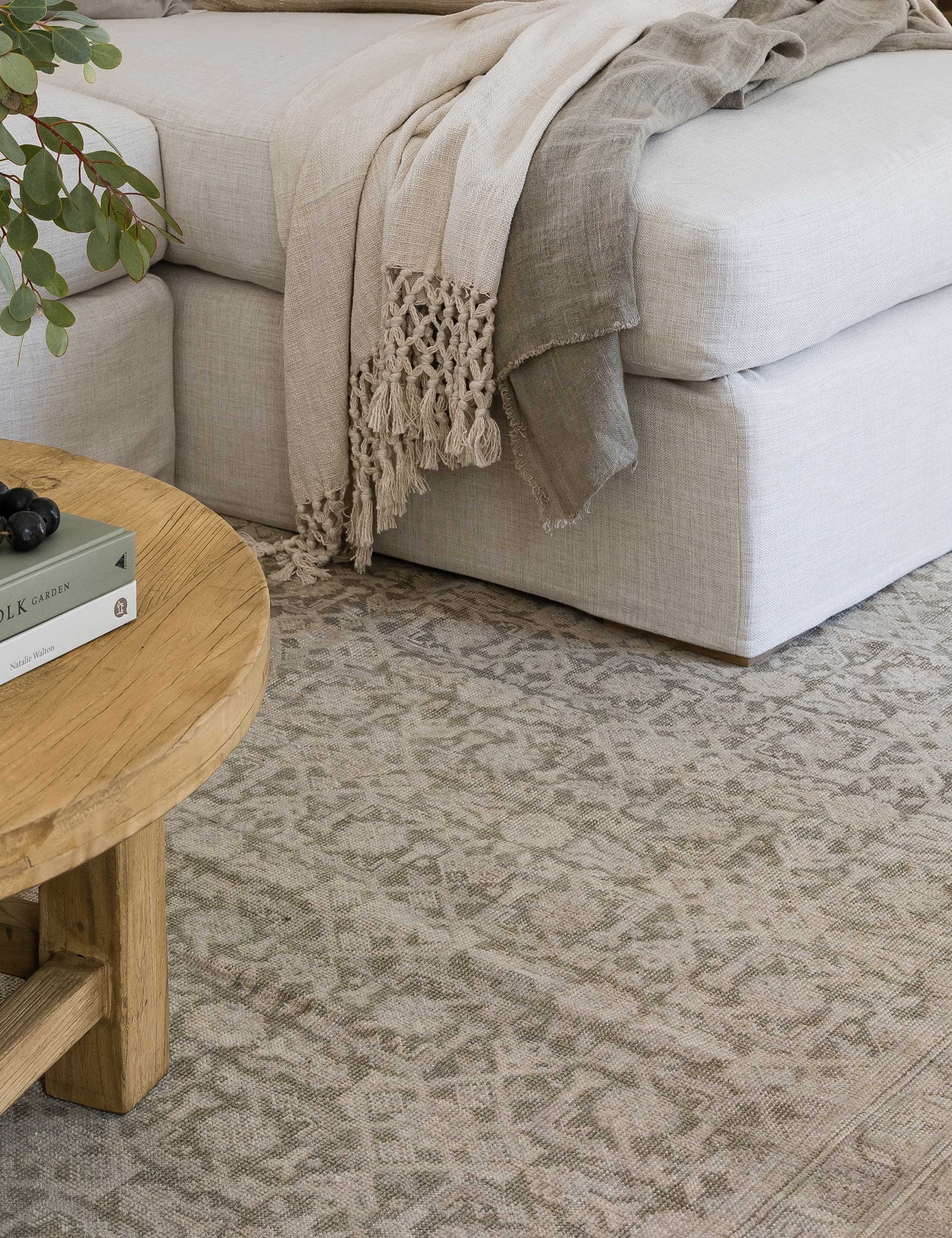 Menorca Hand-Knotted Wool Rug by Pure Salt x Momeni - Green / 9' x 12'