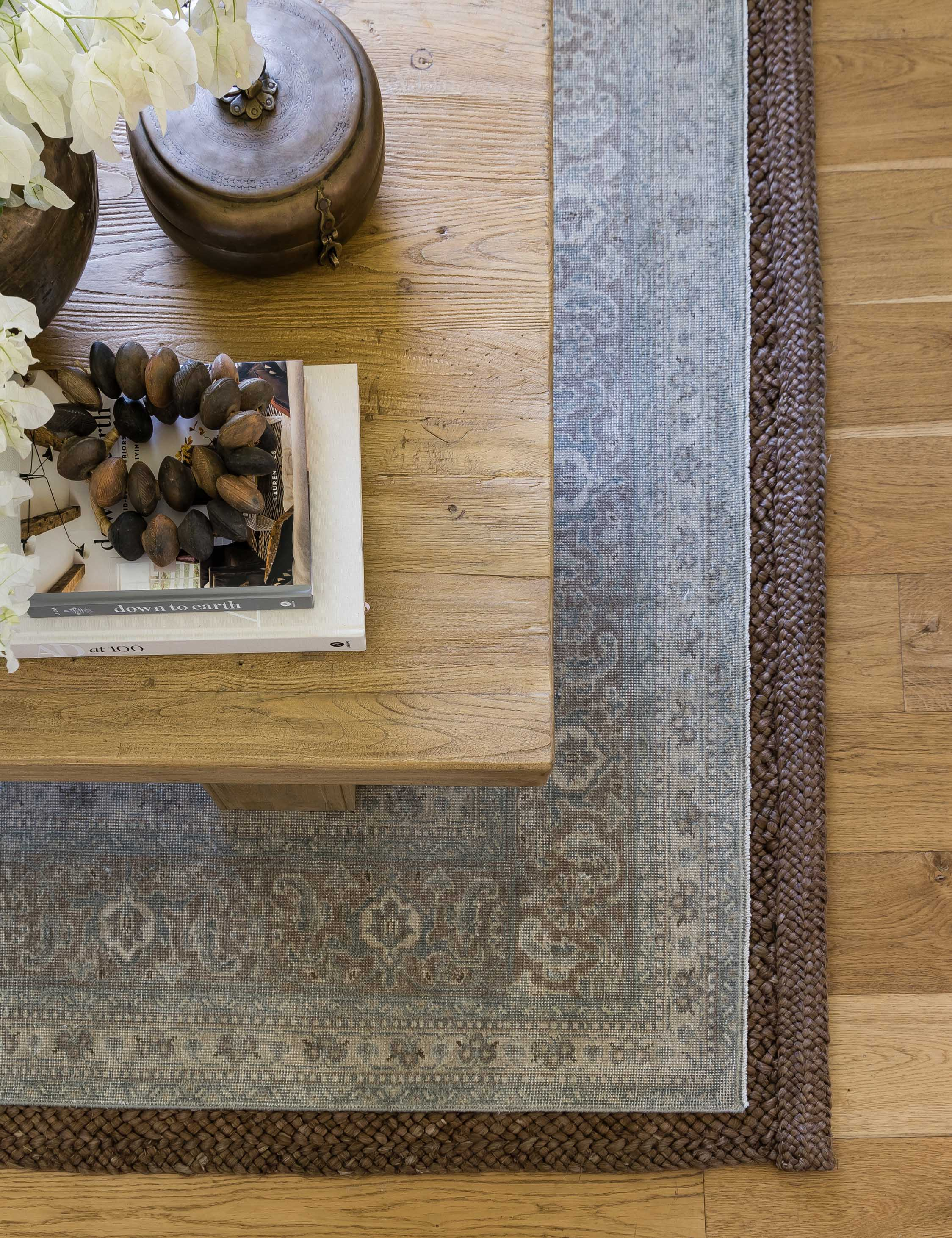 Menorca Hand-Knotted Wool Rug by Pure Salt x Momeni - Blue / 10' x 14'