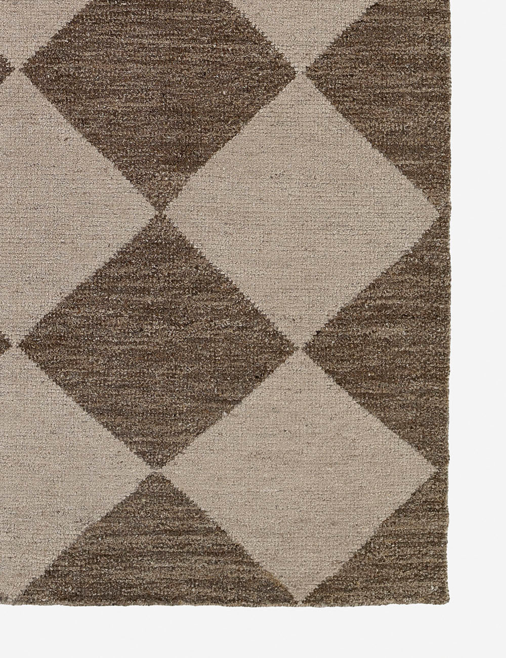 Palau Hand-Knotted Wool Rug - Brown / 2'6" x 8'