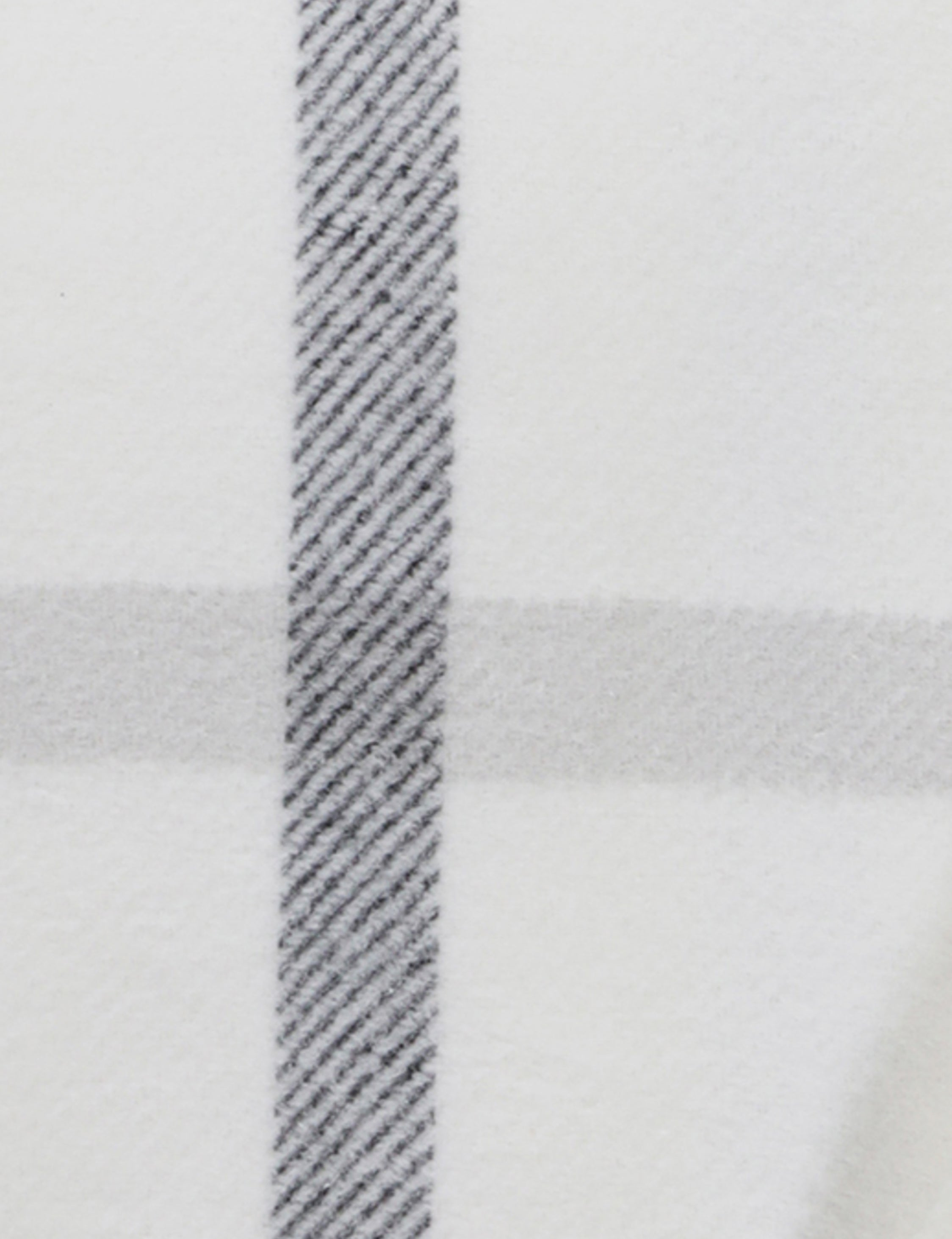 Copenhagen Brushed Cotton Throw by Pom Pom at Home - White and Gray