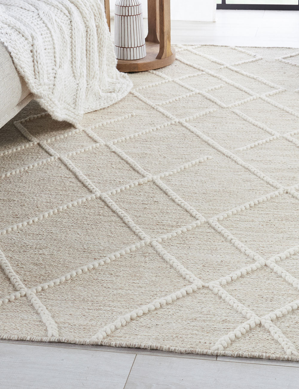 Iefan Handwoven Wool-Blend Rug - 5' x 8'
