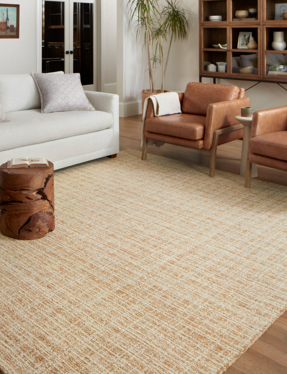 Polly Rug by Chris Loves Julia x Loloi - Straw and Ivory / 3'6" x 5'6"