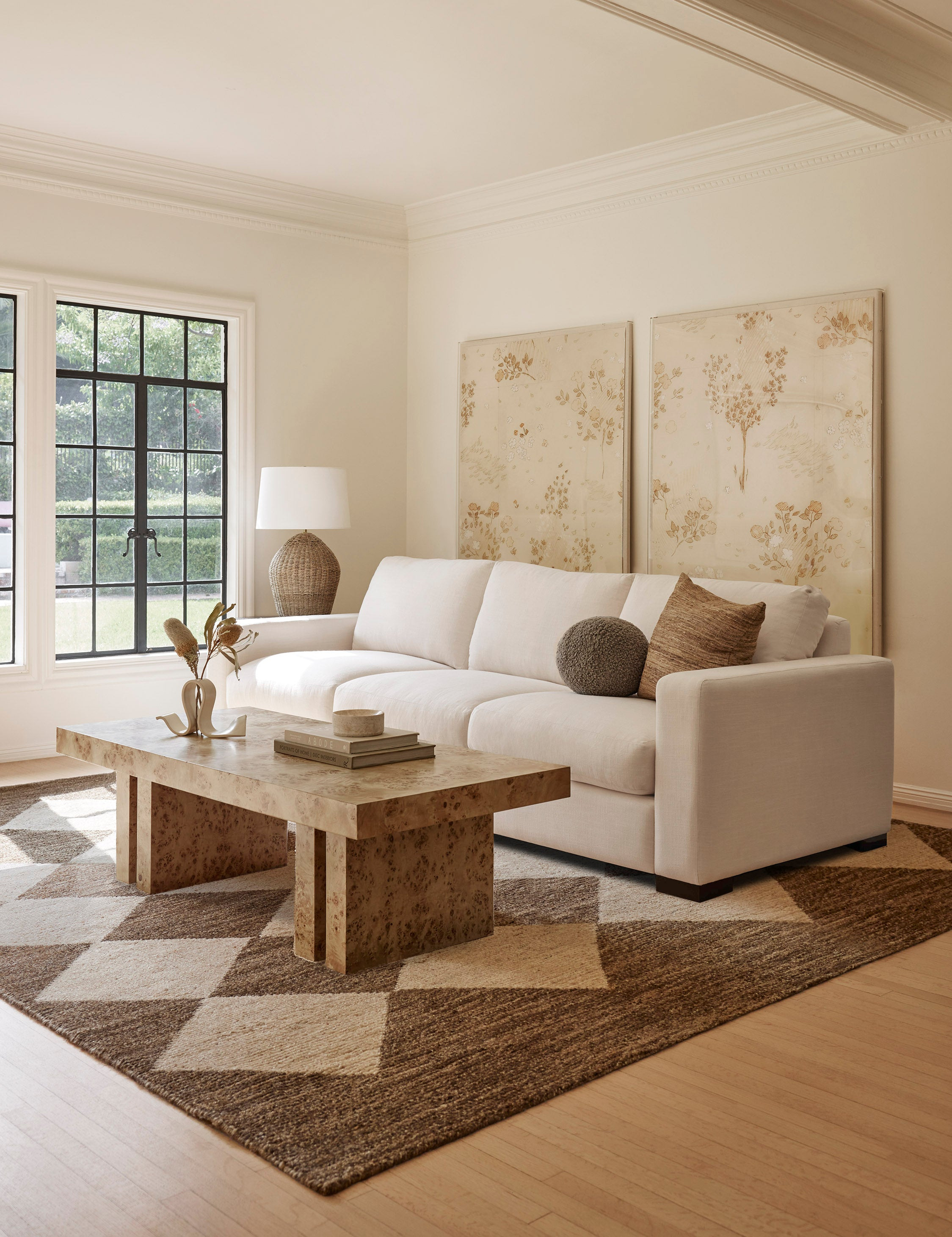 Palau Hand-Knotted Wool Rug - Brown / 10' x 14'