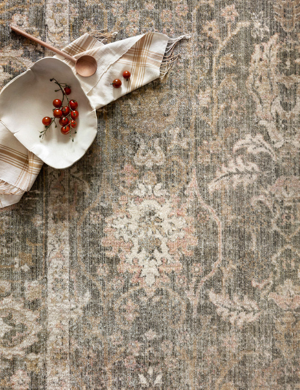 Rosemarie Rug by Chris Loves Julia x Loloi - Sage and Blush / 2'7" x 12' Runner