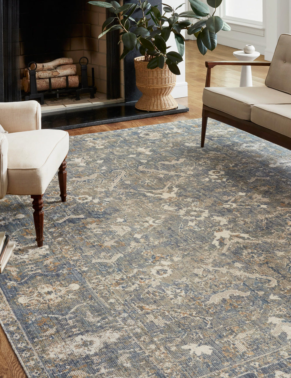 Rosemarie Rug by Chris Loves Julia x Loloi - Sand and Lagoon / 11'6" x 15'6"
