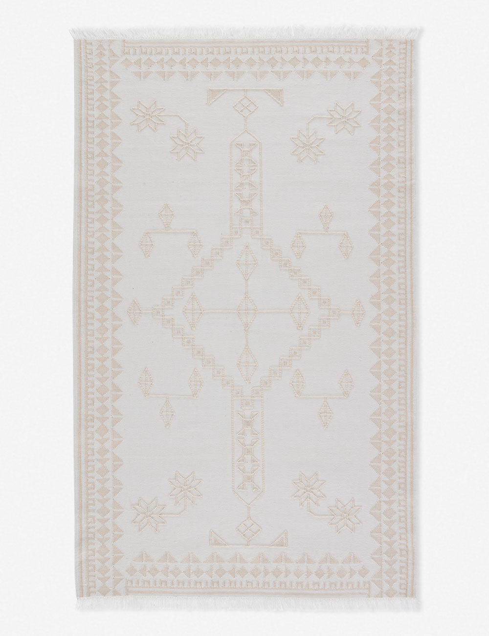 Revelry Ollin 10'x14' Gray Medallion Handwoven Area Rug