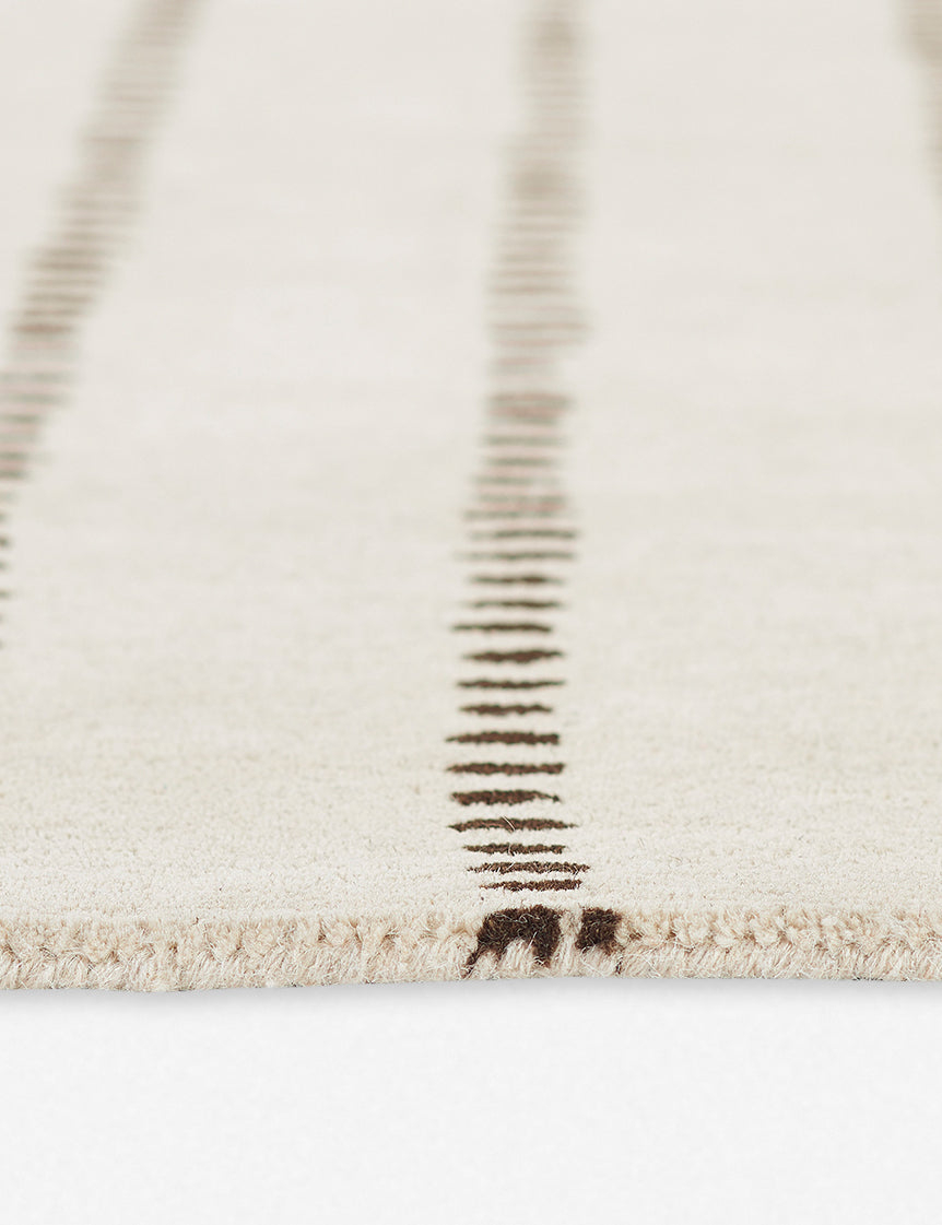 Posey Hand-Tufted Wool Rug - Ivory / 3'6" x 5'6"