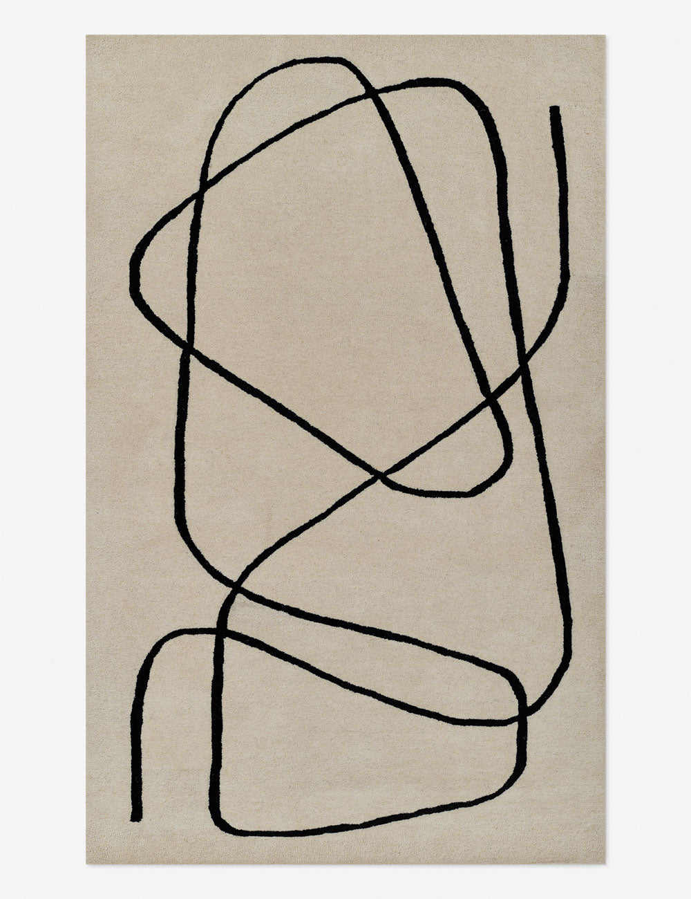 Shayla Hand-Tufted Wool Rug - White / 9' x 12'