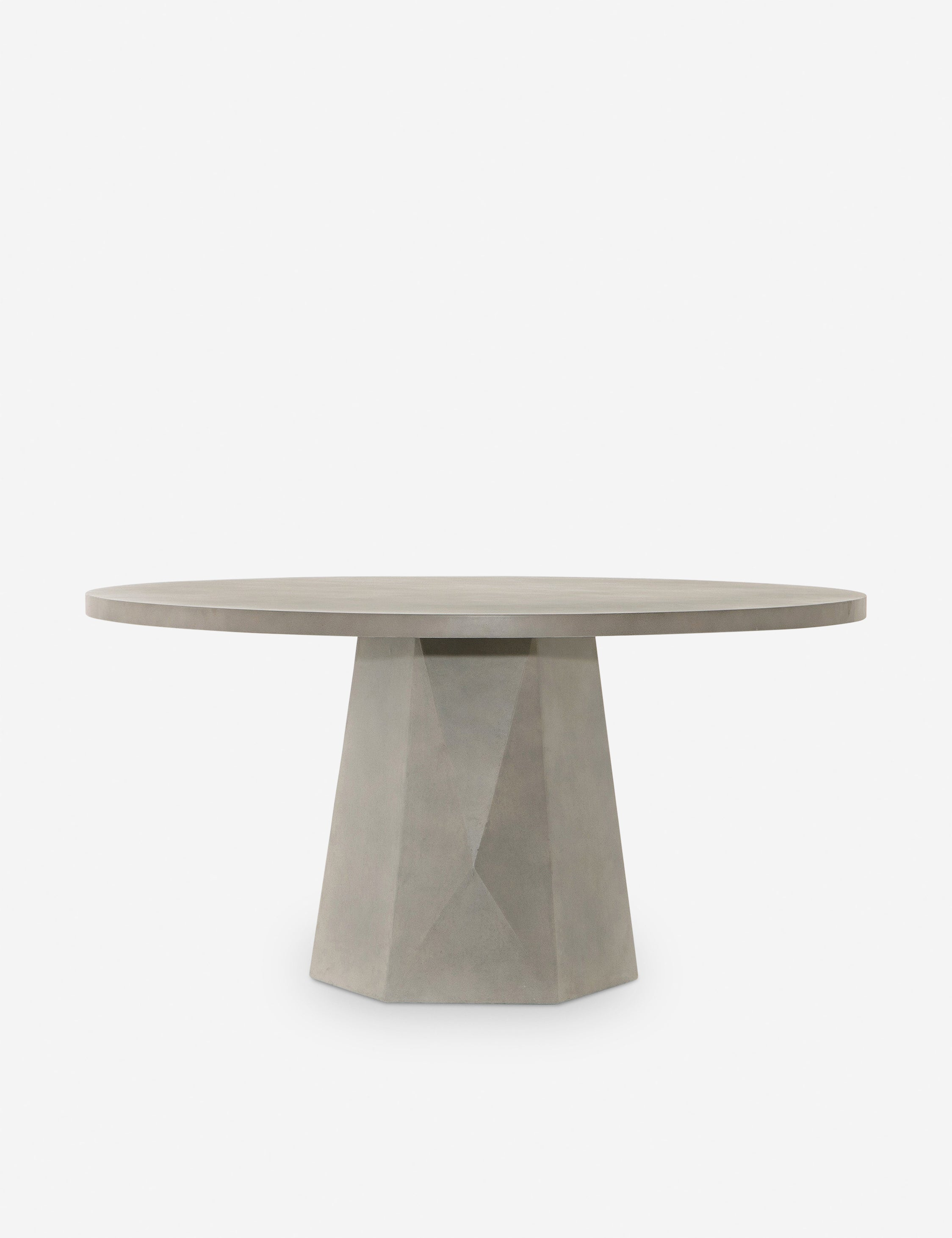 Schuller Indoor / Outdoor Round Dining Table - Gray
