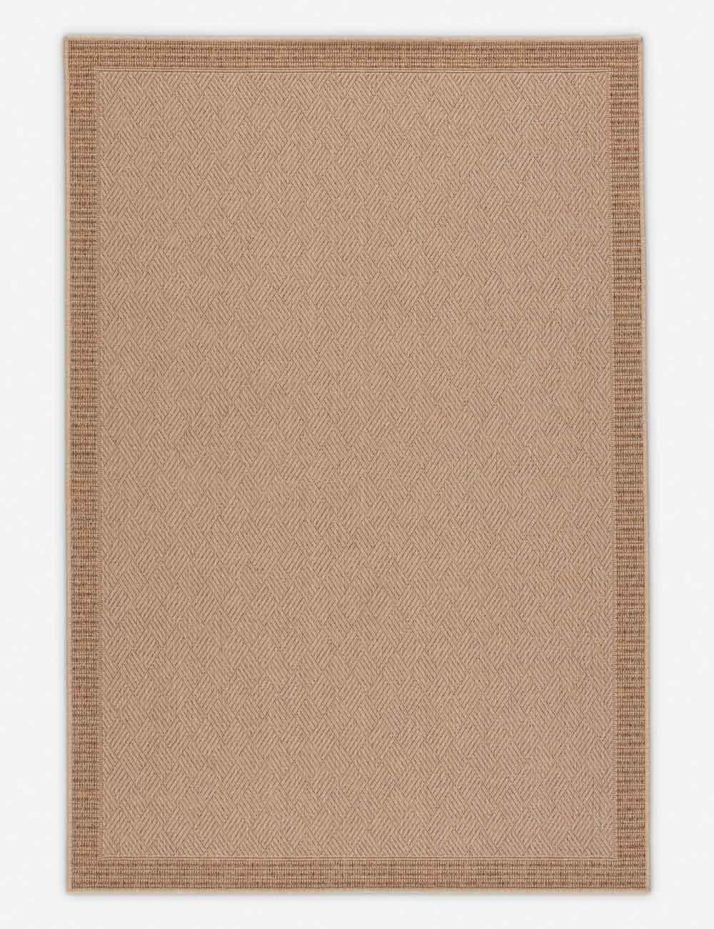 Pareu Elegance Beige & Light Brown Indoor/Outdoor Polypropylene Rug 2'x3'