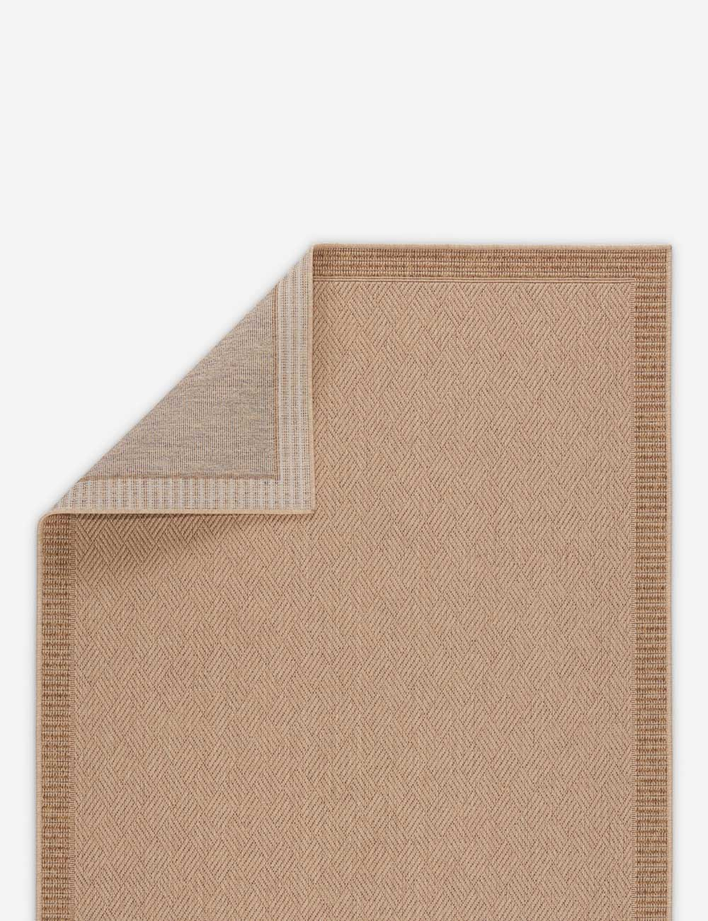 Pareu Elegance Beige & Light Brown Indoor/Outdoor Polypropylene Rug 2'x3'