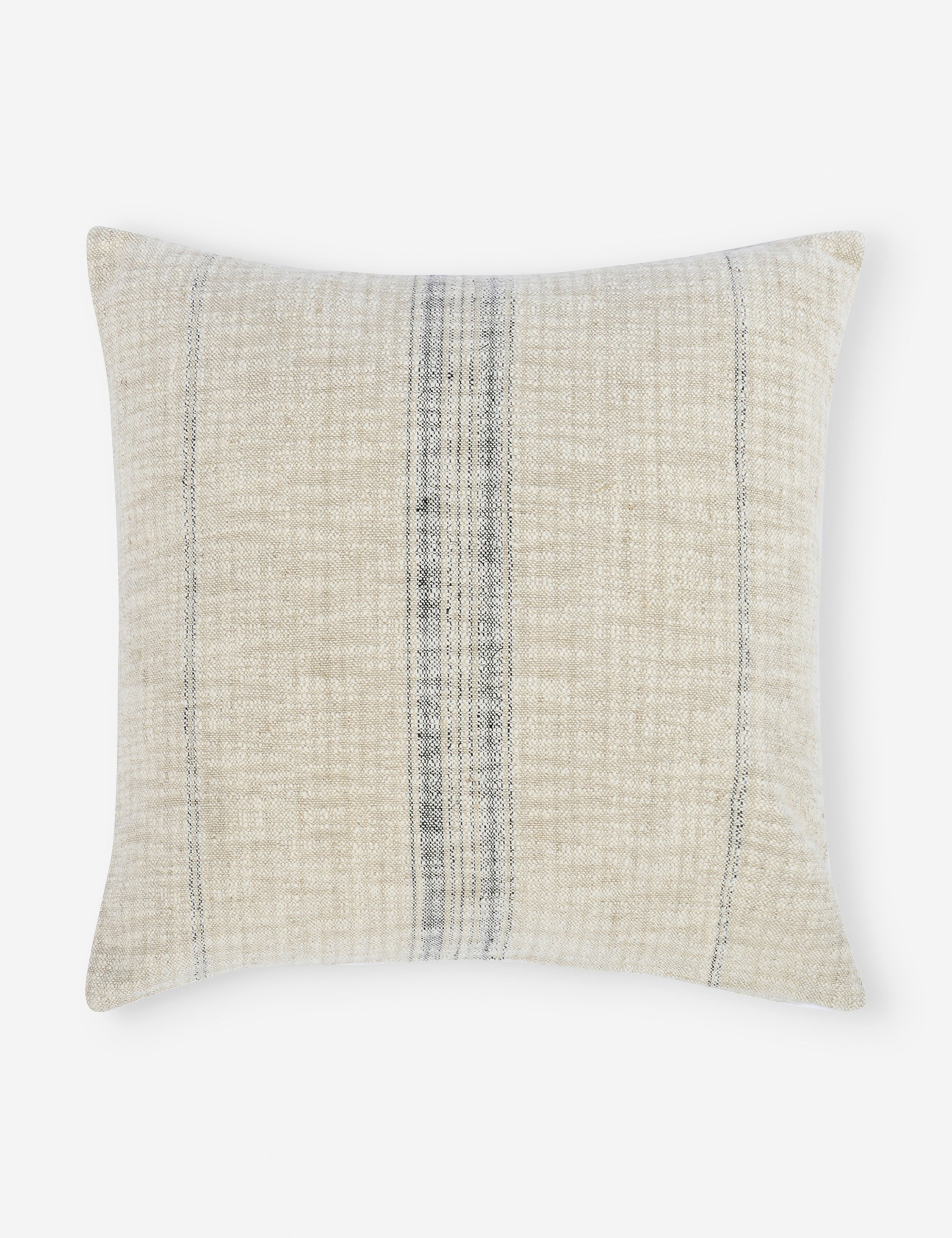 Lamina Pillow - Natural and Black / 22" x 22"