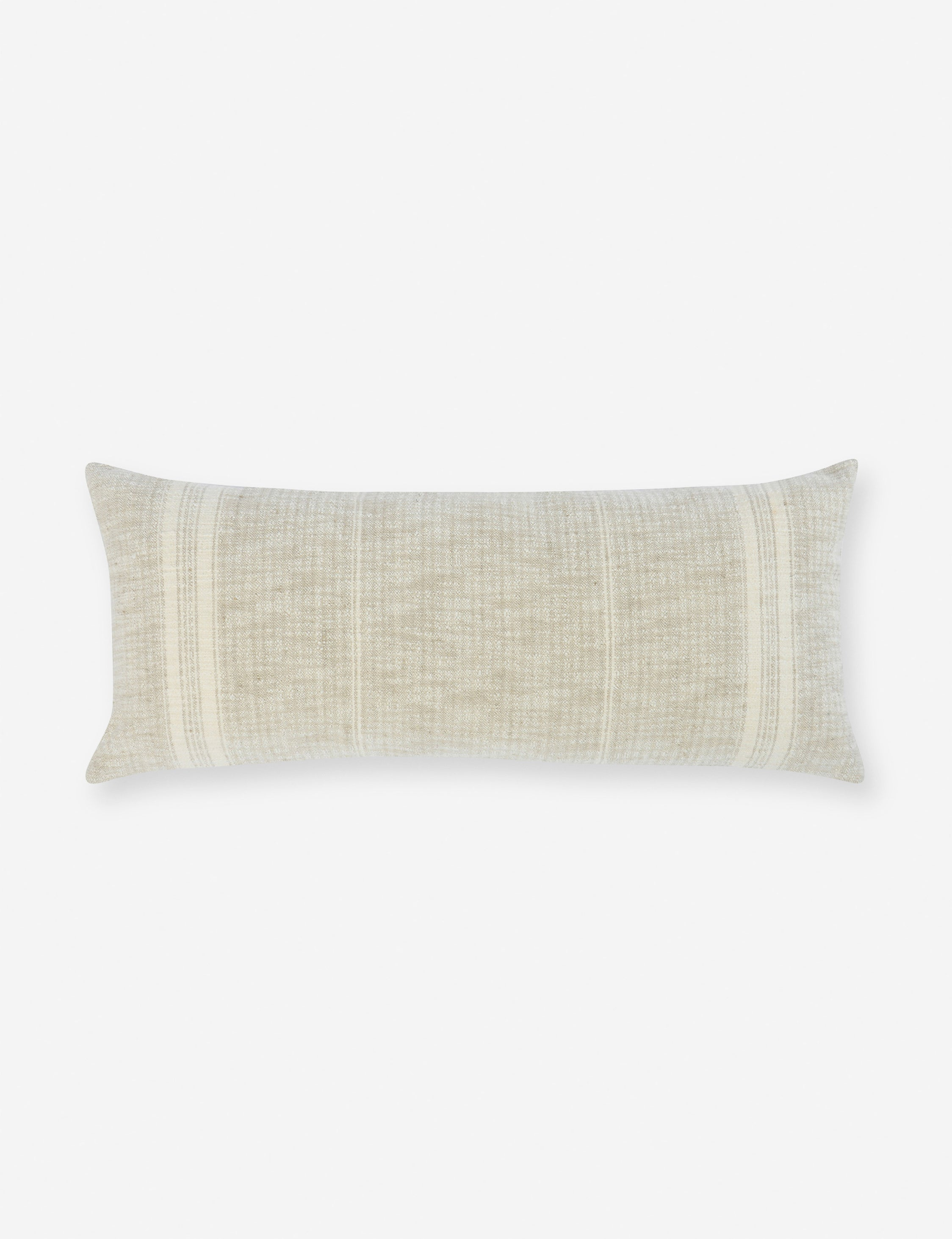 Lamina Pillow - Natural and Ivory / 16" x 36"