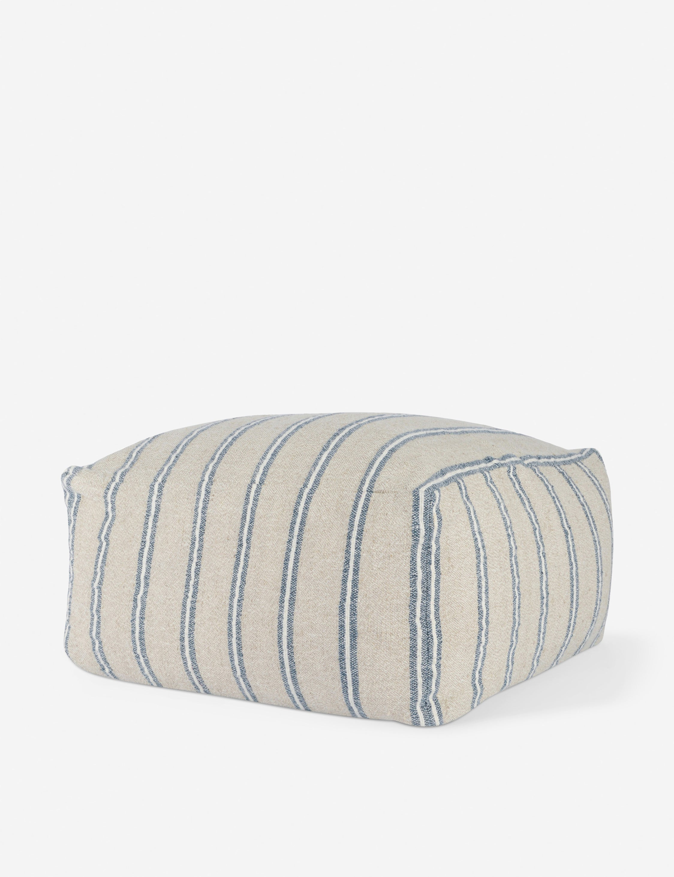 Maite Indoor / Outdoor Pouf, 24" x 24", Natural