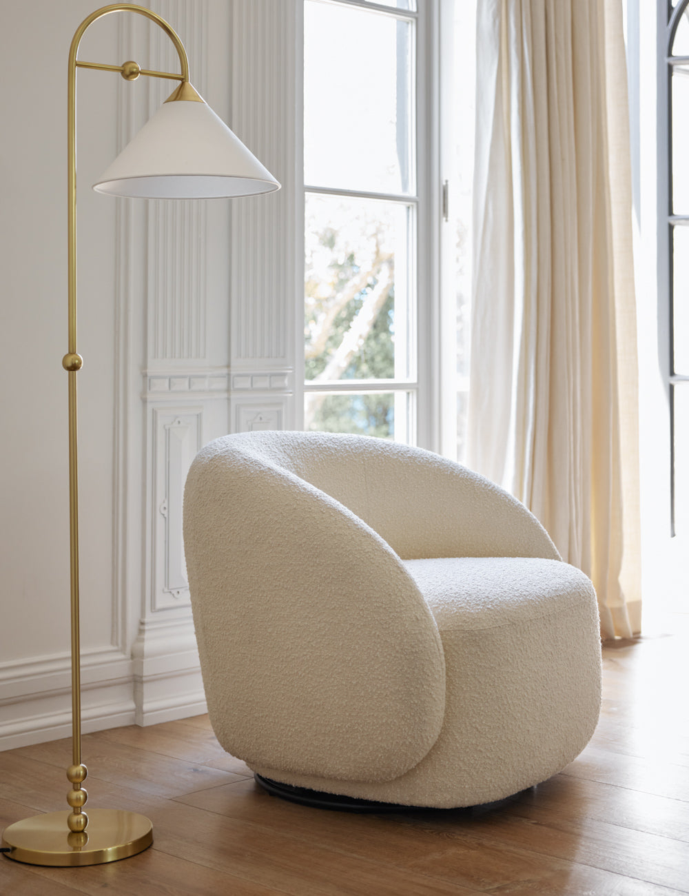 Talise Floor Lamp - Brass
