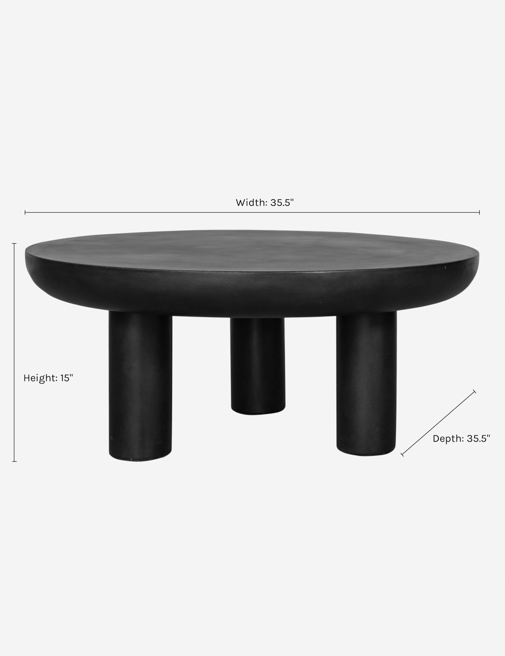 Peagan Indoor / Outdoor Round Coffee Table