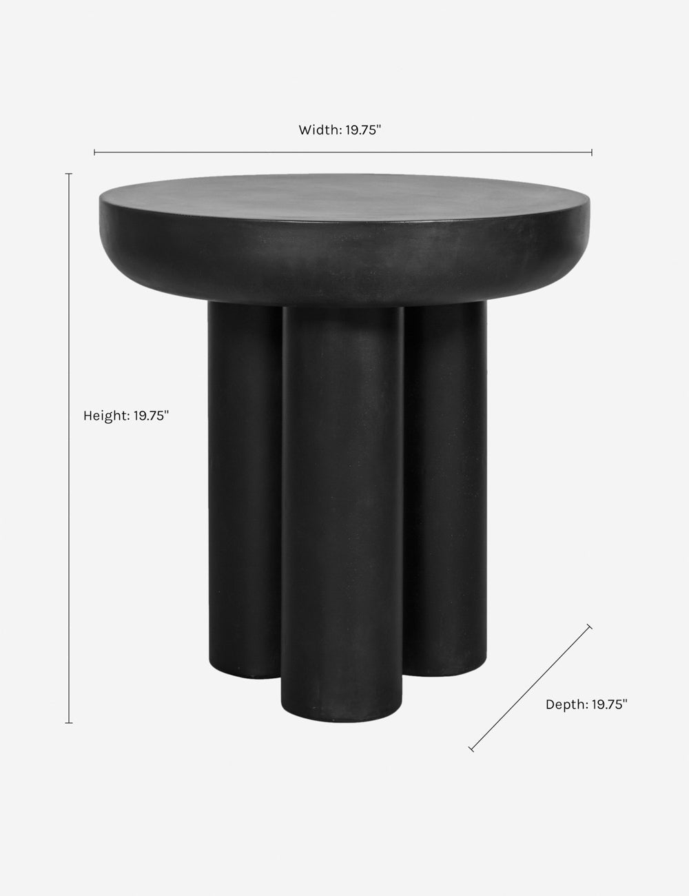 Peagan Indoor / Outdoor Round Side Table