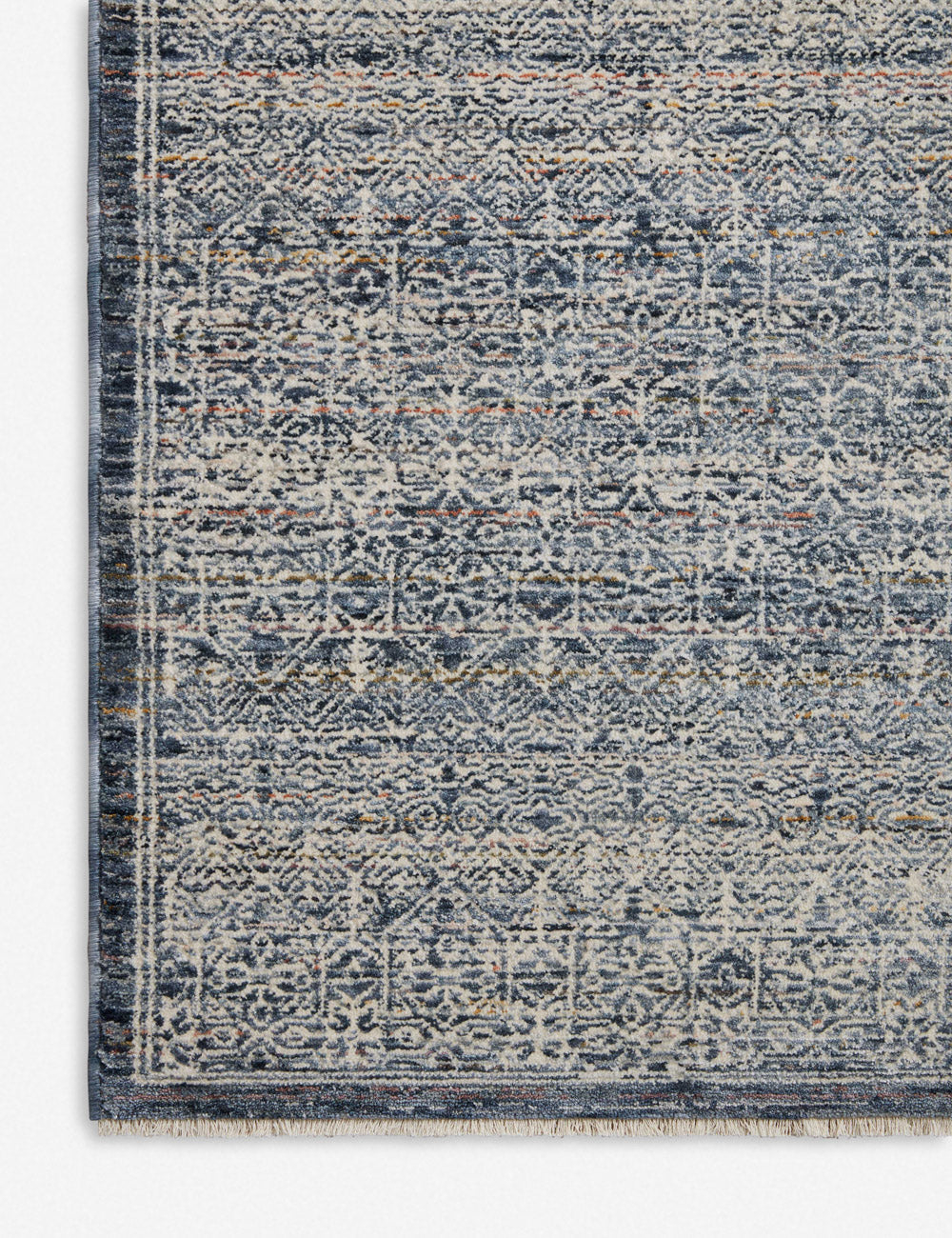 Zuma Rug by Amber Lewis x Loloi - Denim and Ivory / 5'3" Round